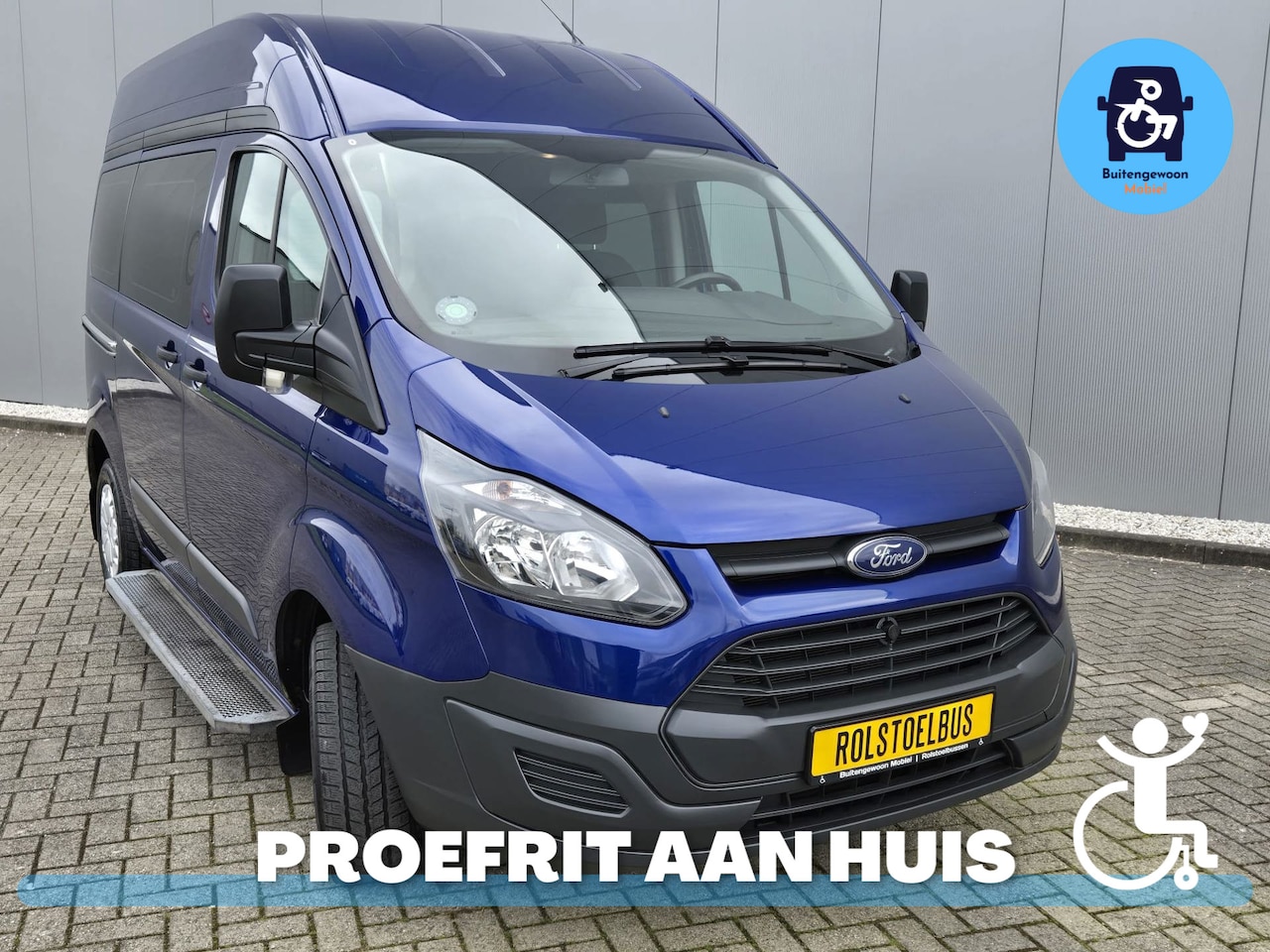 Ford Transit Custom - Rolstoelbus | Meerijder voorin | Airco | Lage KM stand | L1H2 - AutoWereld.nl