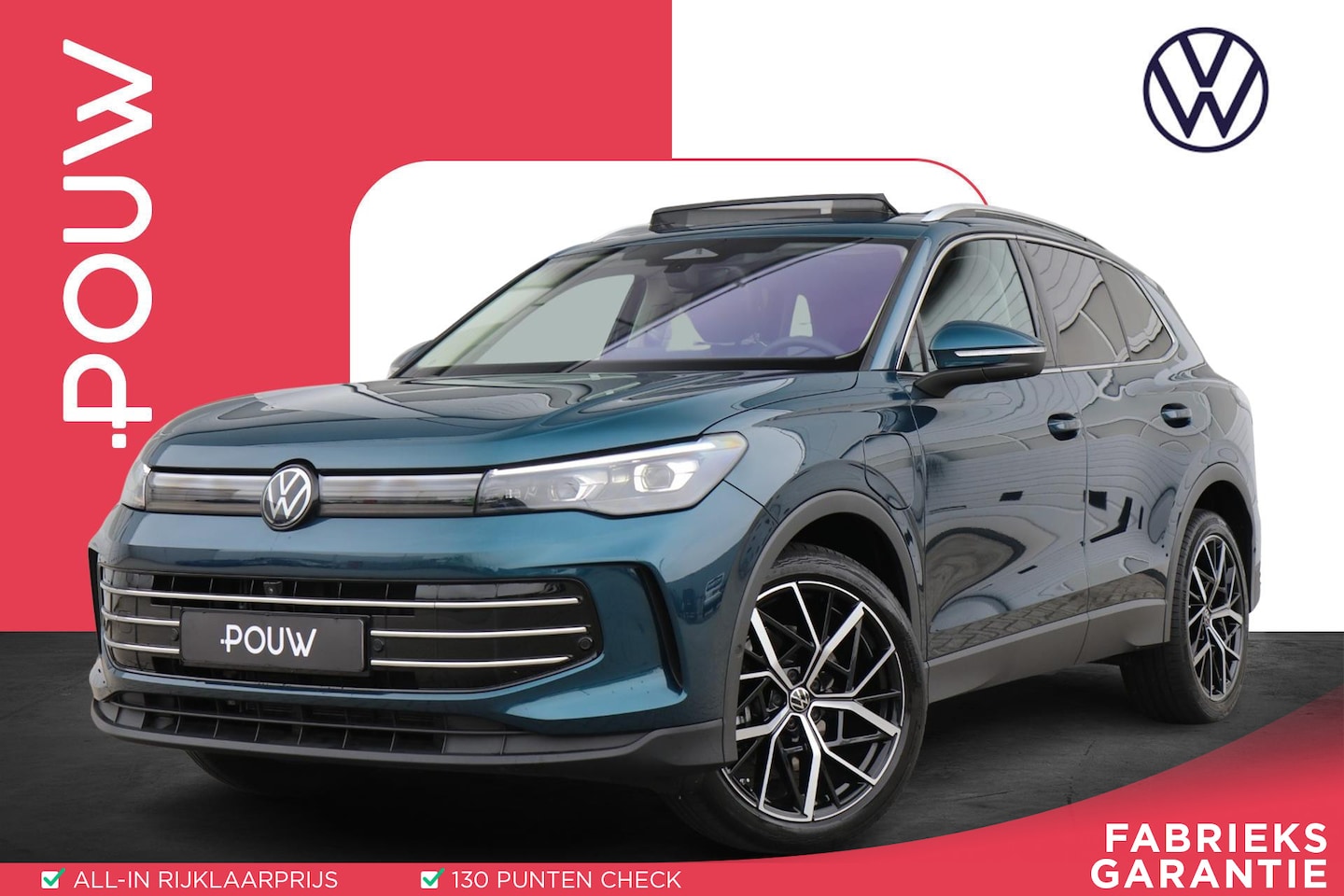 Volkswagen Tiguan - 1.5 eHybrid 204pk Life Edition | SoH 97% | Trekhaak | Panoramadak | Stoelverwarming | Navi - AutoWereld.nl