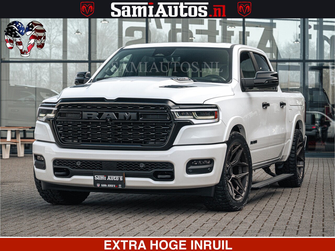 Dodge Ram Pick Up - LIMITED H.O 540PK 706Nm | Massage + Full Option | De Meest Luxe en Volle in zijn Klasse | - AutoWereld.nl