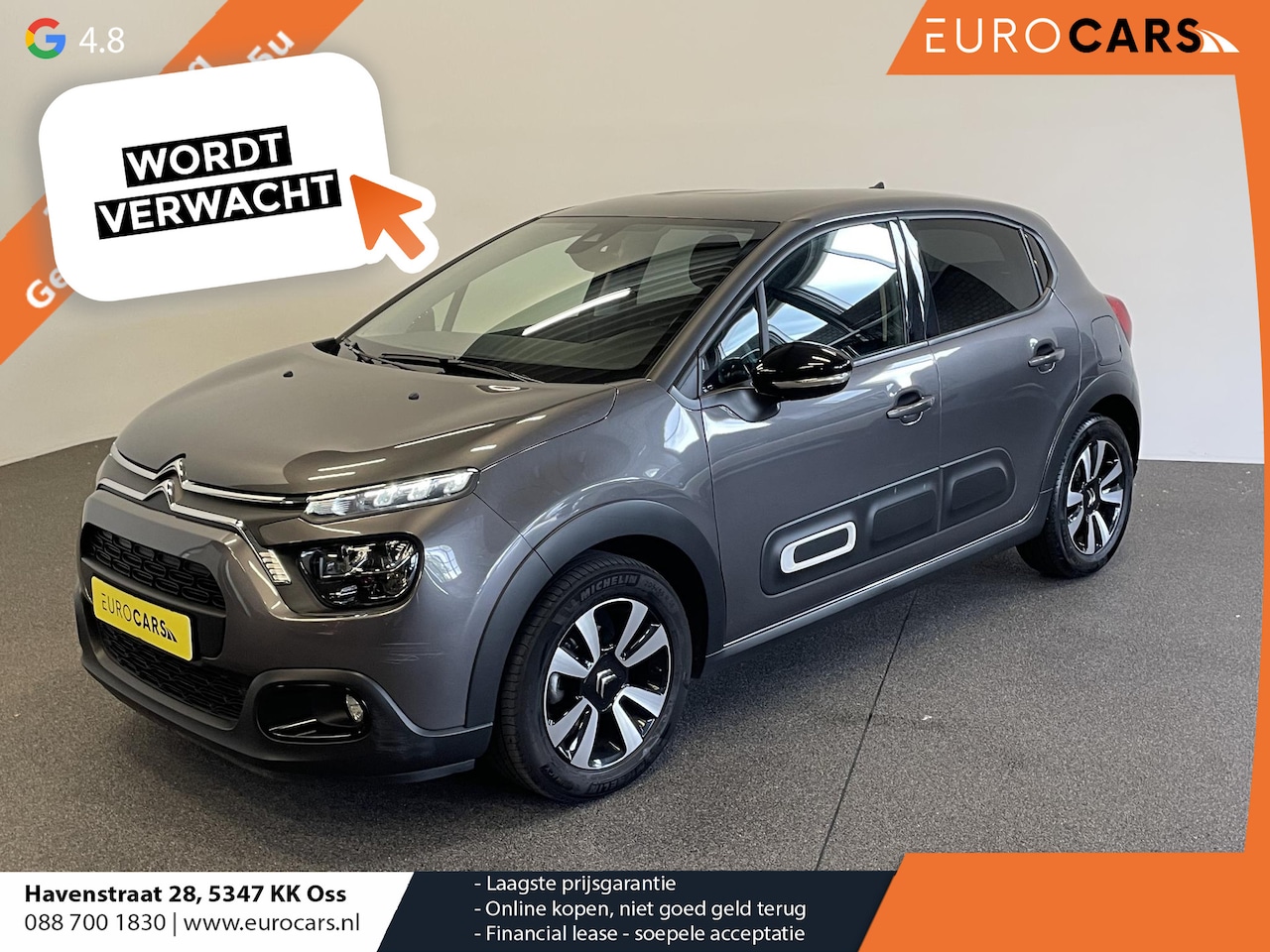 Citroën C3 - 1.2 PureTech 110pk Automaat Max | Airco | Navigatie | Apple carplay / Android Auto | Parks - AutoWereld.nl
