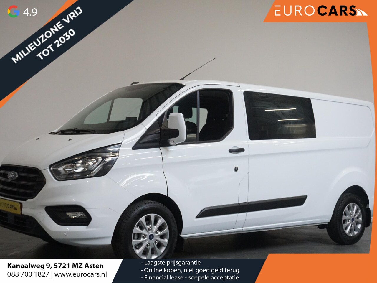 Ford Transit Custom - 300 2.0 TDCI L2H1 Trend Dubbele Cabine Navi Apple Carplay / Android Auto Trekhaak Cruise c - AutoWereld.nl