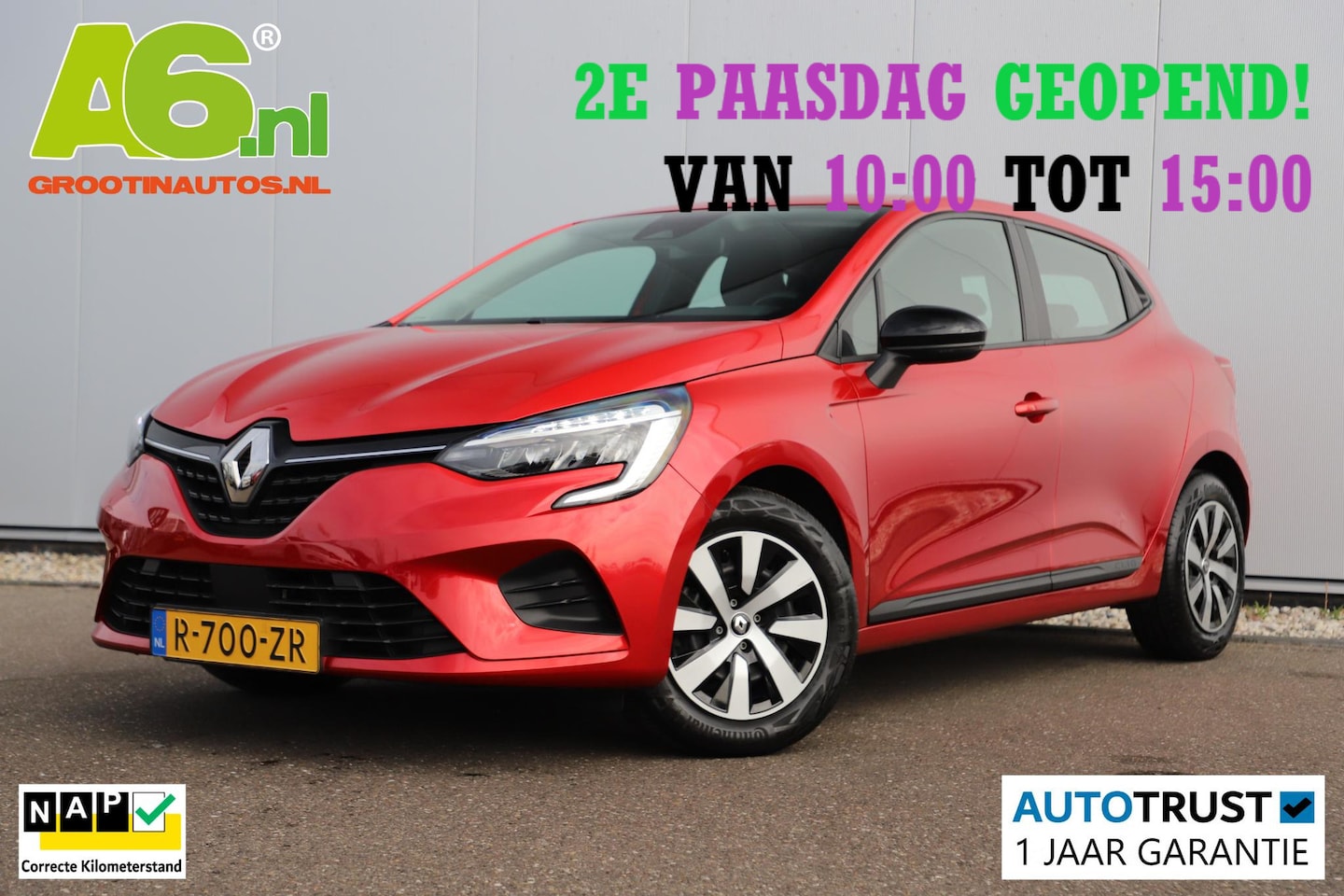 Renault Clio - 1.0 TCe 90 Equilibre Carplay Android Navigatie Airco Cruise Control LED Rijstrooksensor - AutoWereld.nl