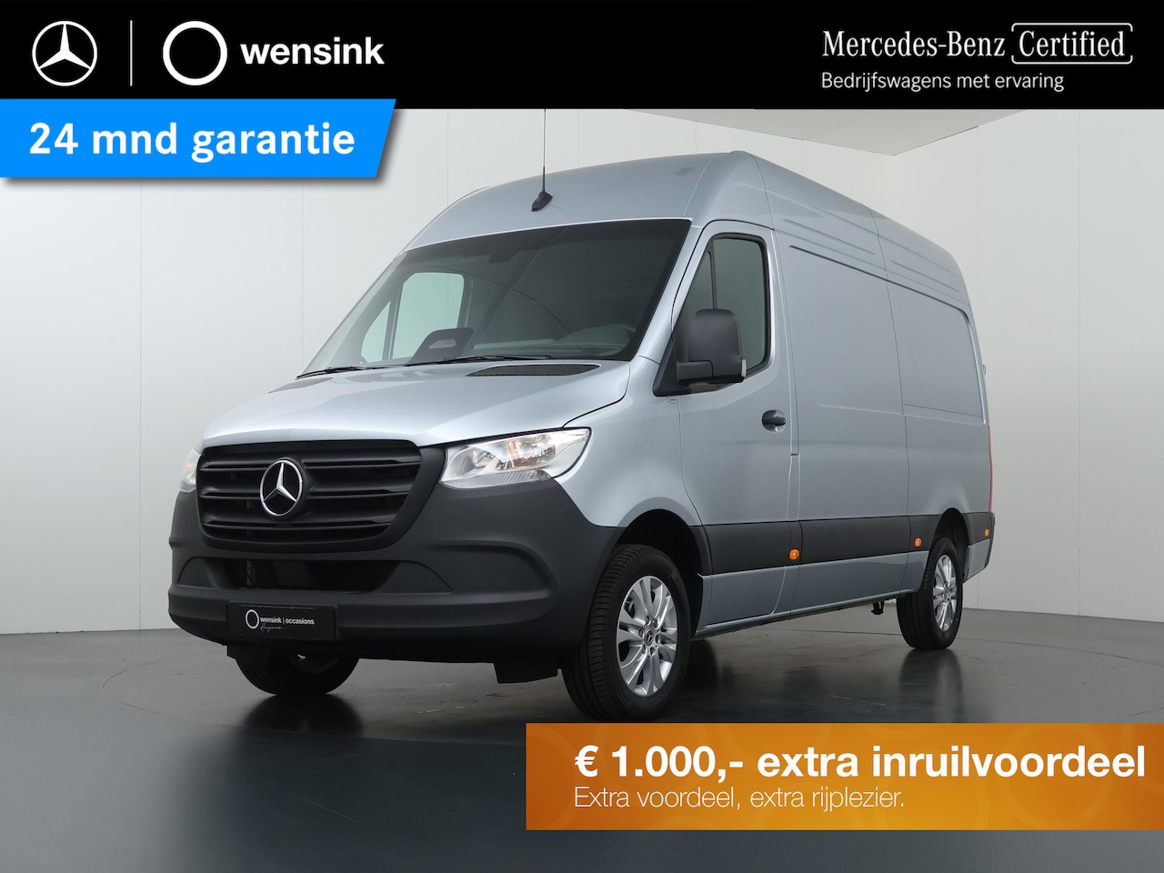 Mercedes-Benz Sprinter - 317 CDI L2 H2 Pro | Verwarmde Chauffeursstoel | Bijrijdersbank | Spiegelpakket | Achteruit - AutoWereld.nl
