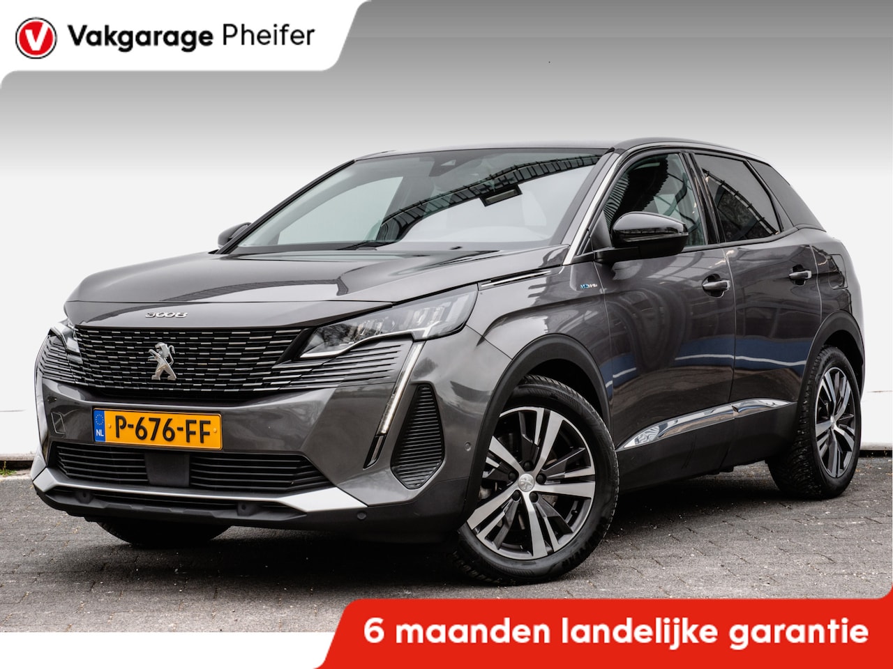 Peugeot 3008 - 1.6 HYbrid 225 Blue Lease Allure Navigatie/ Camera/ Carplay/ Blindspot/ Dab/ Virtual cockp - AutoWereld.nl
