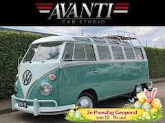 Volkswagen T1 - TYPE 24 VW Microbus De Luxe Samba 50 PK OPEN PANORAMA DAK ROOF RACK ORIGINEEL DUITSE 21 RA
