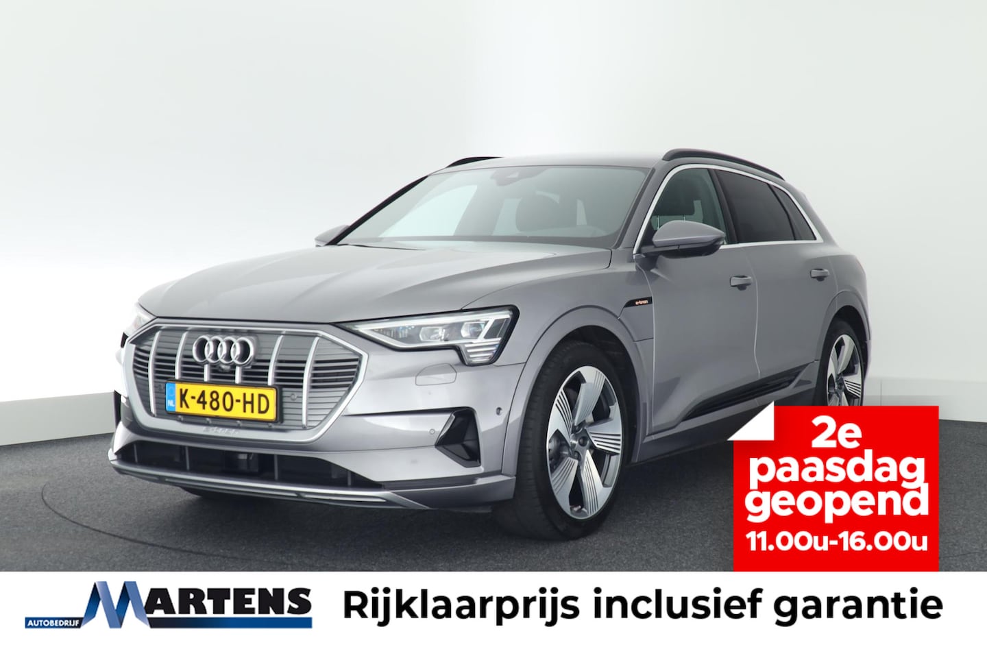 Audi e-tron - 55 quattro 95 kWh 408pk SOH 95% Trekhaak 360Camera ACC Keyless Stoelverwarming Memory Navi - AutoWereld.nl
