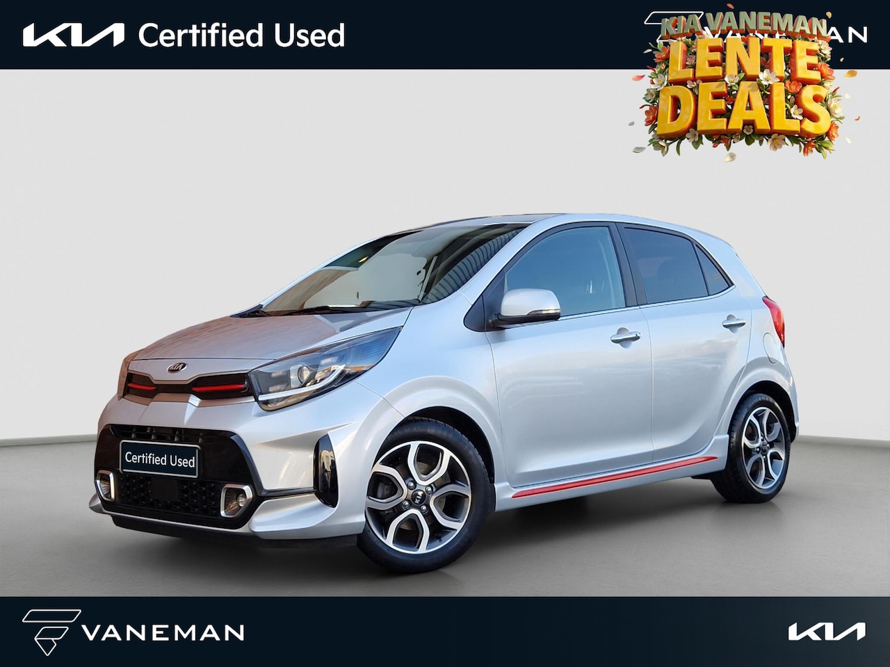 Kia Picanto - 1.0 DPi GT-Line | Camera | Navi | Leder | Key-Less | 15” Velgen | Clima | PDC | Cruise | L - AutoWereld.nl
