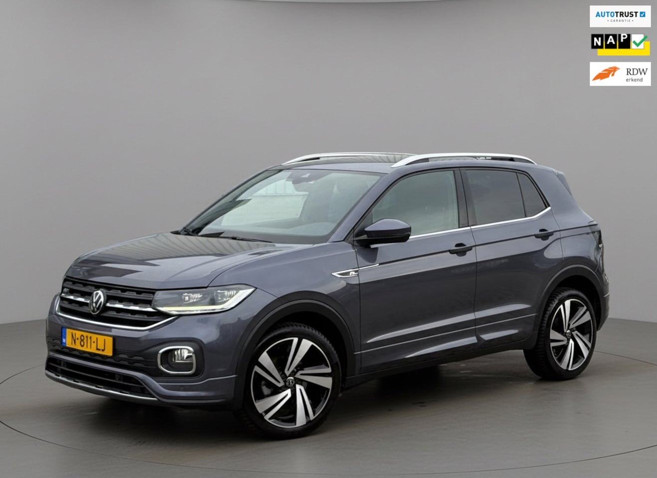 Volkswagen T-Cross - 1.0 TSI AUTOMAAT 110 pk 2 X R-Line, trekhaak, dealer onderhouden, 1 e eigenaar, NL auto me - AutoWereld.nl