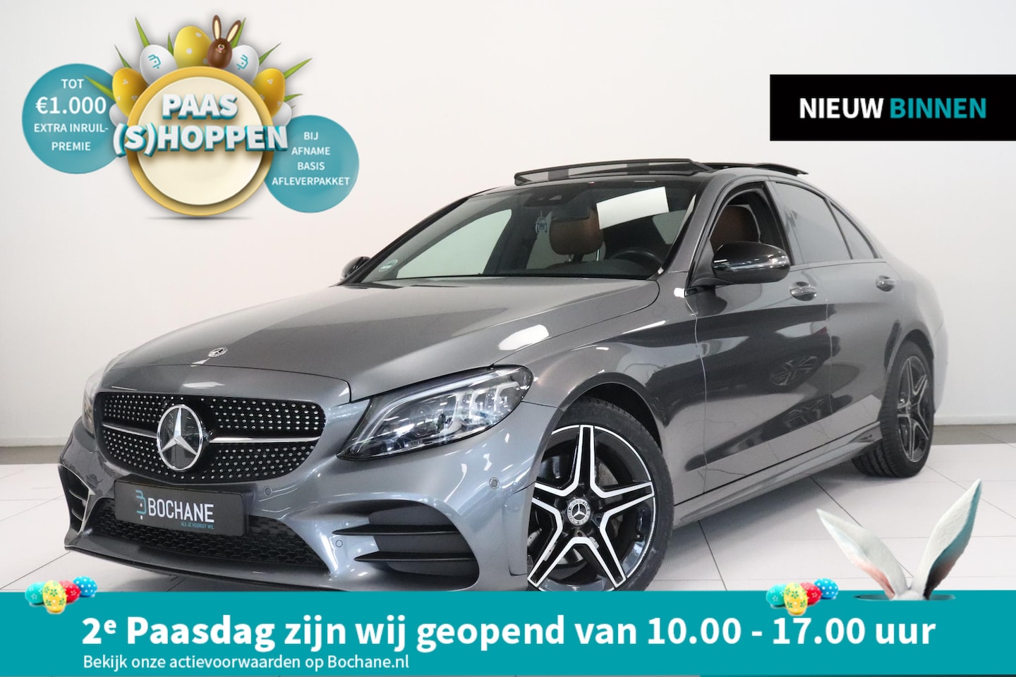 Mercedes-Benz C-klasse - 180 Business Solution AMG | Panoramadak | Lederen bekleding | AppleCarplay | Camera | - AutoWereld.nl