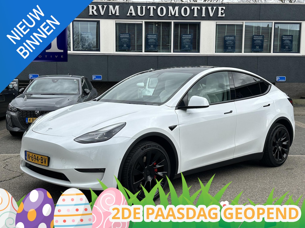 Tesla Model Y - Long Range AWD 75 kWh SOH 89% | VAN €33.900,- NU VOOR SLECHTS €31.877,- Uw LENTEVOORDEEL € - AutoWereld.nl