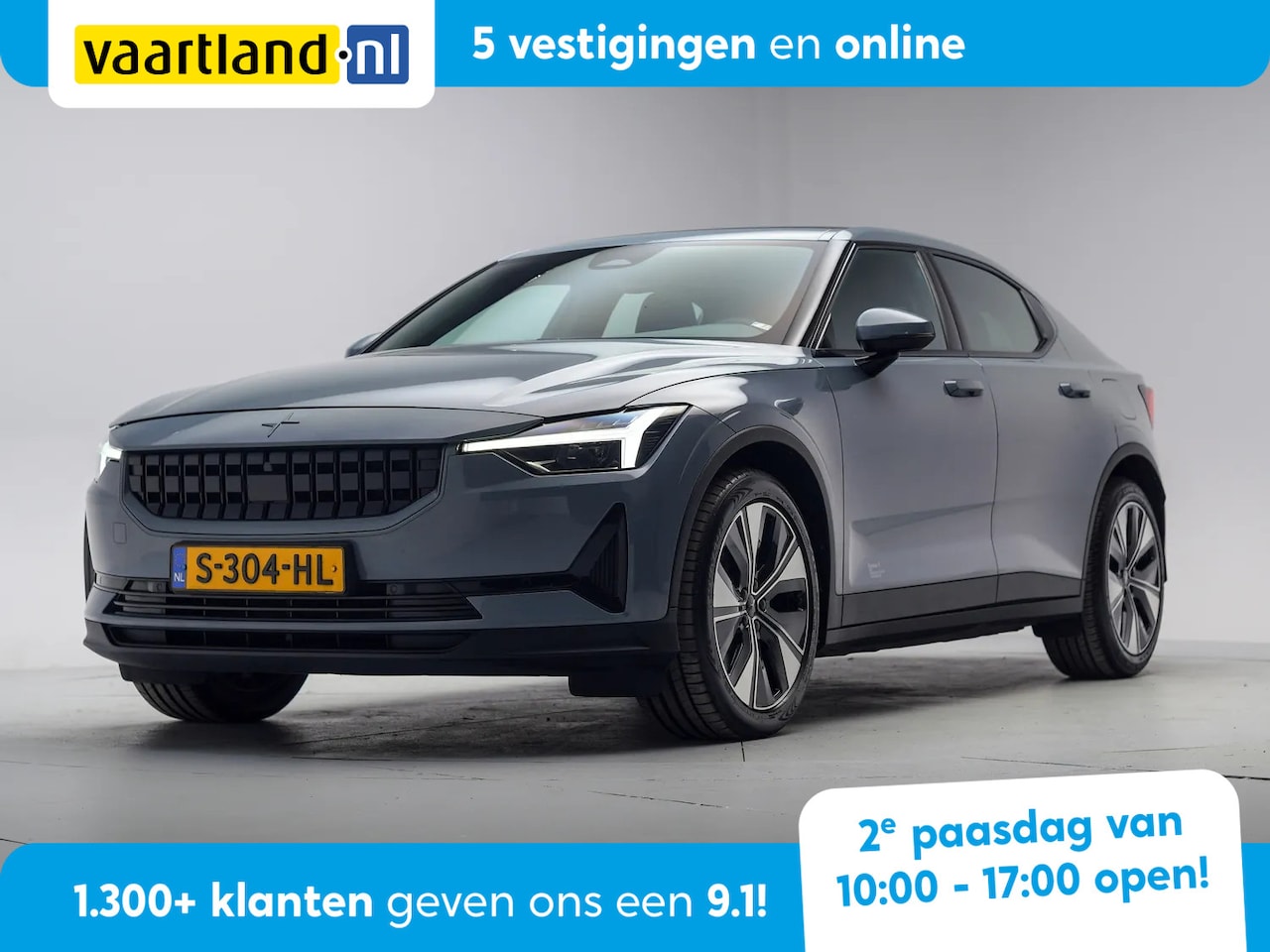 Polestar 2 - Long Range Single Motor 78 kWh 3-fase [ Panorama LED Camera Navi ] - AutoWereld.nl