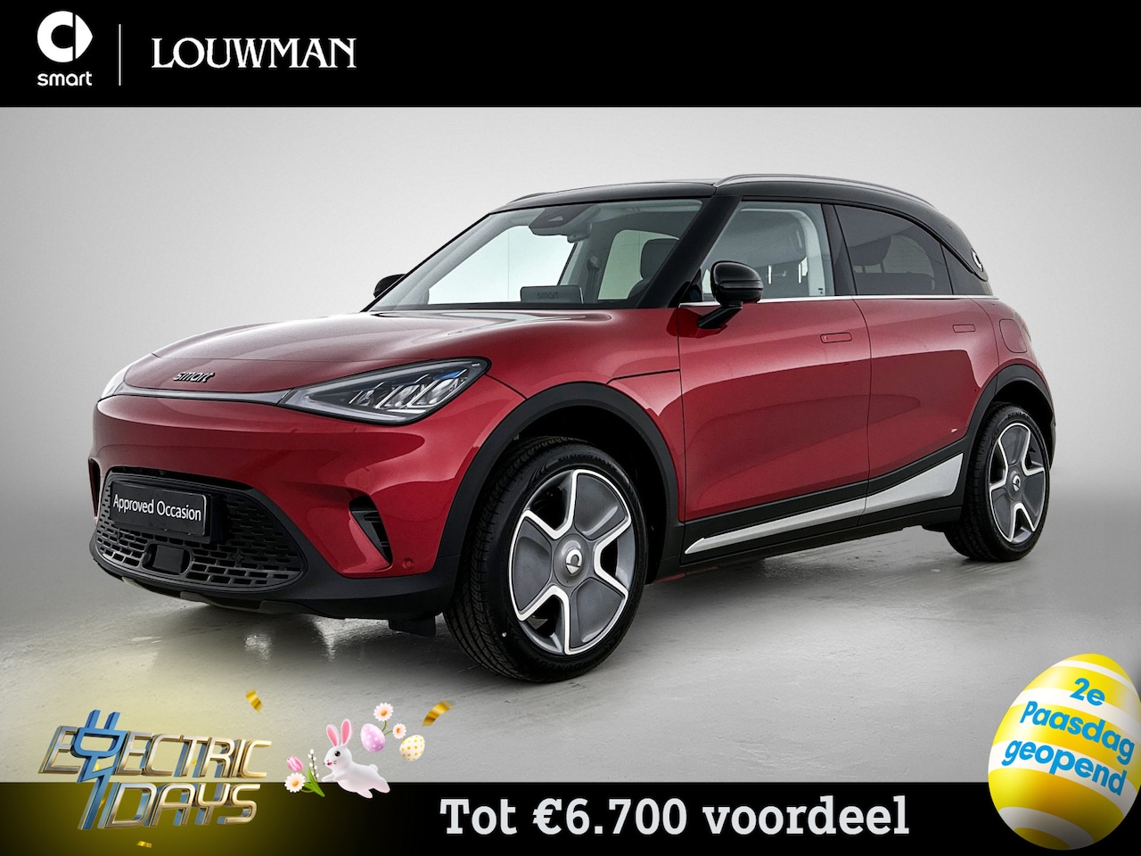 Smart #1 - Pro+ 66 kWh | VAN € 39.520 NAAR € 32.810 | smart-paasweekend - AutoWereld.nl