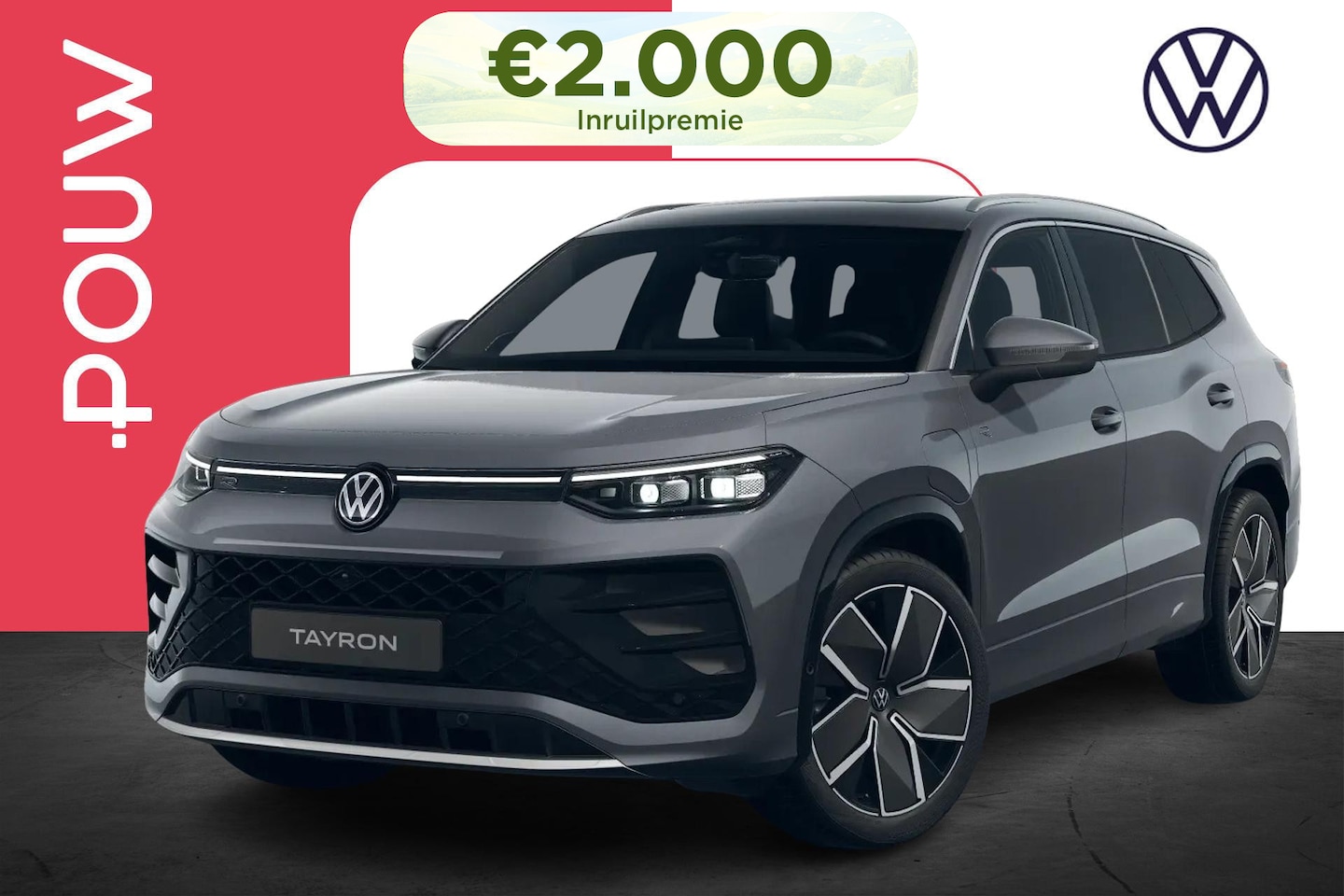 Volkswagen Tayron - 1.5 eHybrid 204pk DSG R-Line Edition | Panoramadak | Trekhaak Inklapbaar | LMV 20'' - AutoWereld.nl