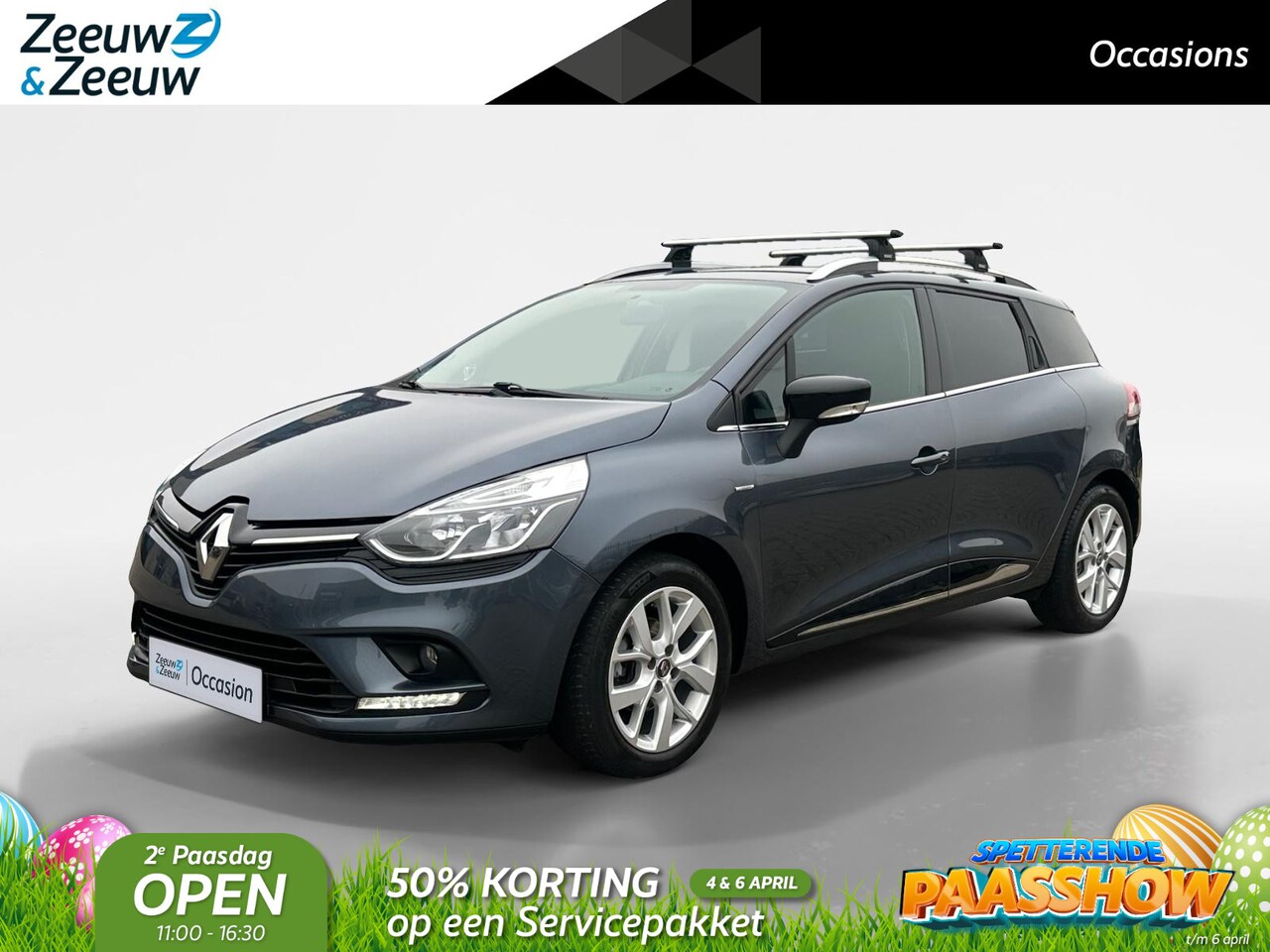 Renault Clio Estate - 0.9 TCe Limited | Navigatie | Airco | Bluetooth | GRATIS DAKDRAGERS | Parkeersensoren | LM - AutoWereld.nl