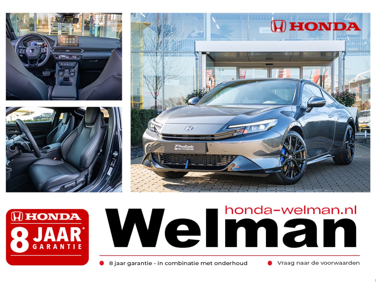 Honda Prelude - 2.0i e:HEV ADVANCE - NIEUW - FULL HYBRID - AUTOMAAT - AutoWereld.nl