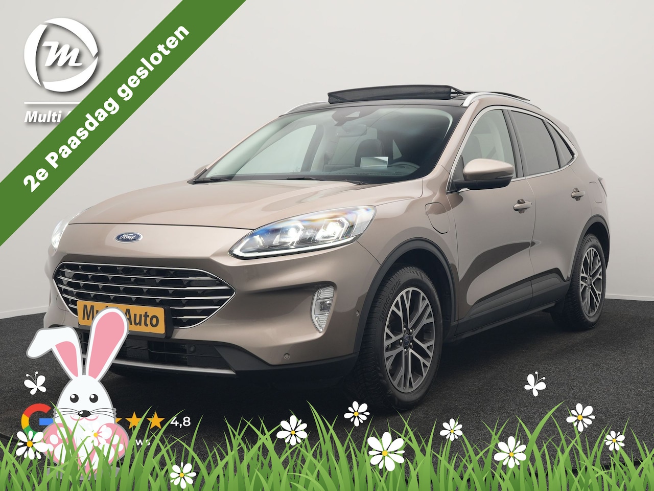 Ford Kuga - 2.5 Titanium X PHEV 225pk Dealer O.H. | Trekhaak Af Fabriek | Panodak | Head Up | Adaptive - AutoWereld.nl