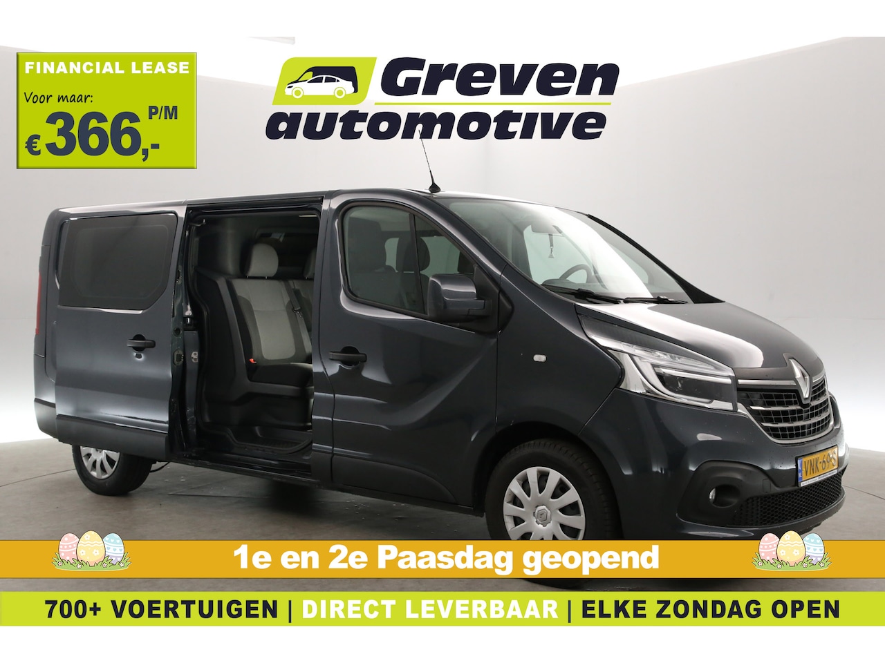 Renault Trafic - 2.0 dCi 145PK L2H1 | DC | 6 Zits | Automaat | Airco | Cruise | Carplay | Trekhaak | Parkee - AutoWereld.nl