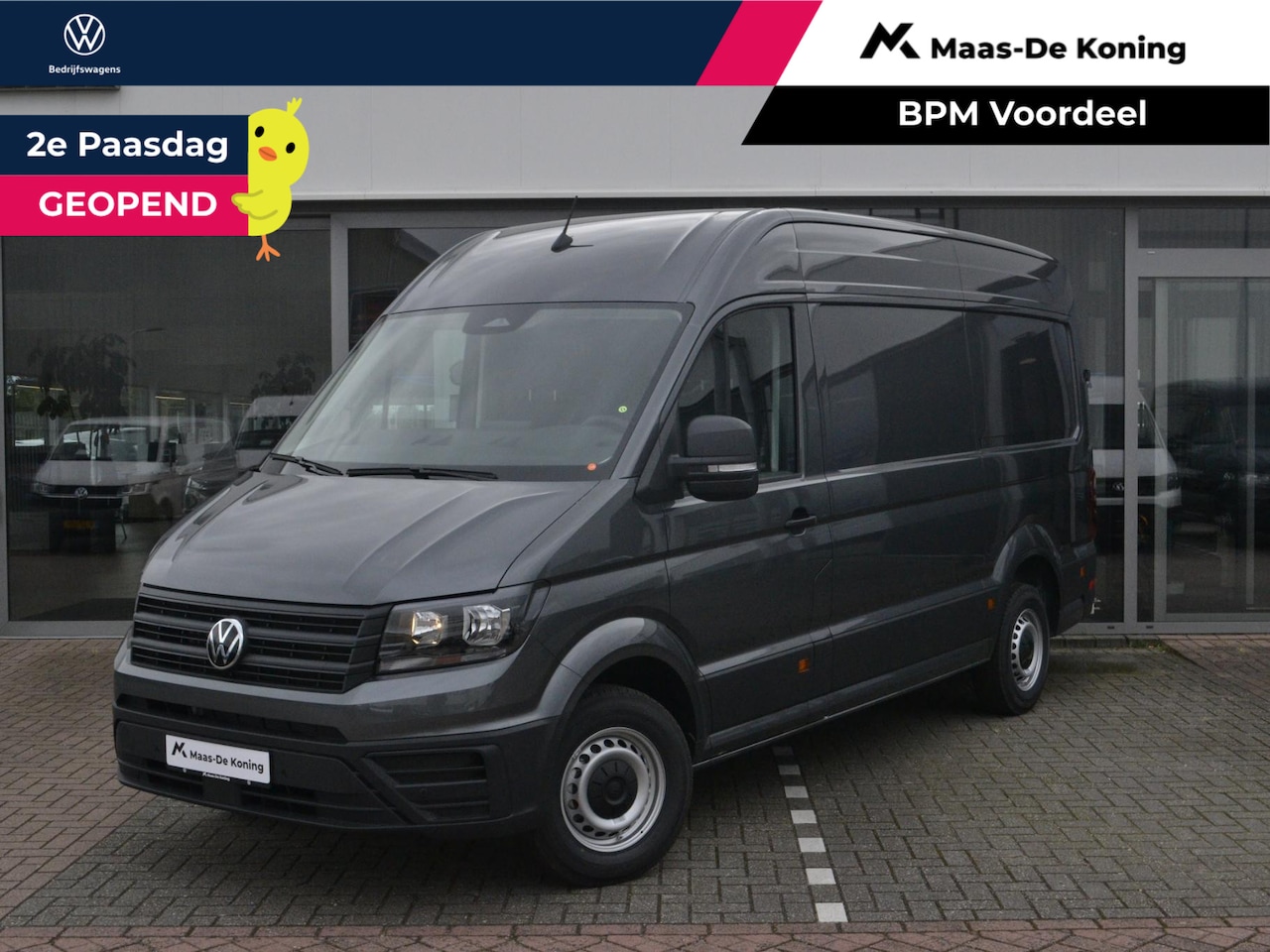 Volkswagen Crafter - Bedrijfswagens 35 Trendline 2.0 TDI 140pk L3H3 · Tussenschot · Trekhaak · Alarm · P-Sensor - AutoWereld.nl