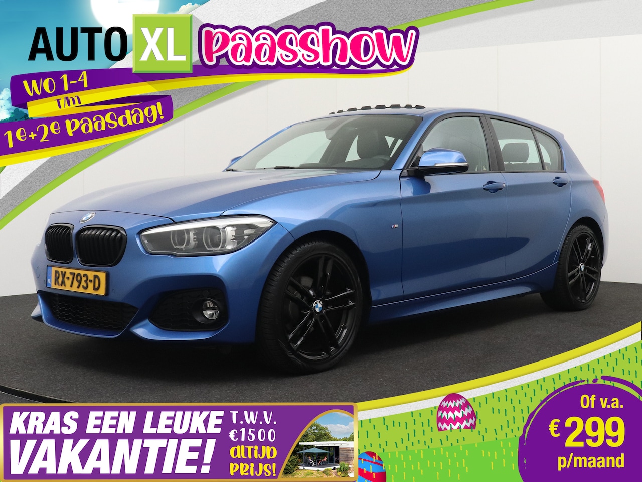 BMW 1-serie - 118i 136 PK Aut. M-Sport Schuif-/kanteldak Leder Stoelverw. Navi - AutoWereld.nl