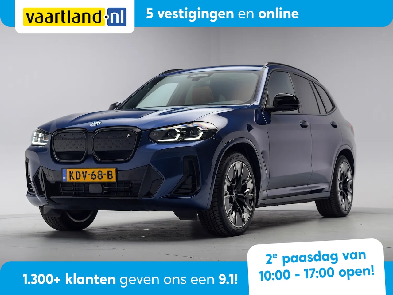 BMW iX3 - 80 kWh M Sport Shadow 3-Fase [ Panorama Leder Live-cockpit Prof. Camera ] - AutoWereld.nl