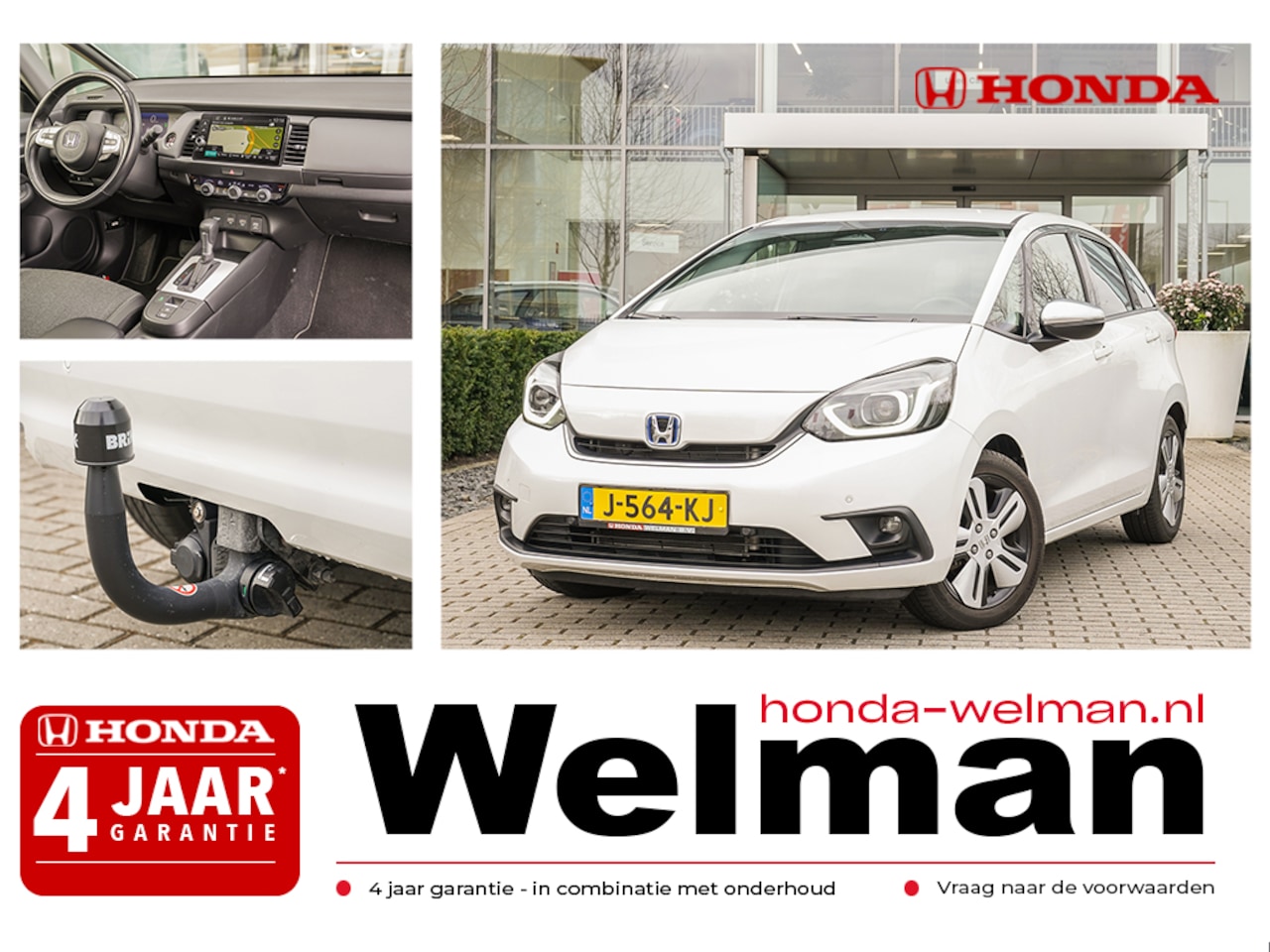 Honda Jazz - 1.5i e:HEV EXECUTIVE - TREKHAAK - AUTOMAAT - CAMERA - AutoWereld.nl