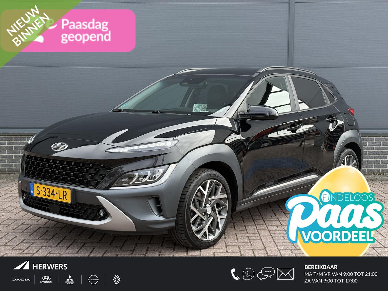 Hyundai Kona - 1.6 GDI HEV Premium / Dealer Onderhouden / Apple Carplay/Android Auto / Clima / Leder / Ke - AutoWereld.nl