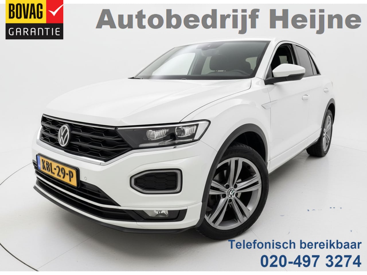 Volkswagen T-Roc - 1.5 TSI 150PK DSG R SPORT VIRTUAL/NAVI/CAMERA/VELOURS - AutoWereld.nl