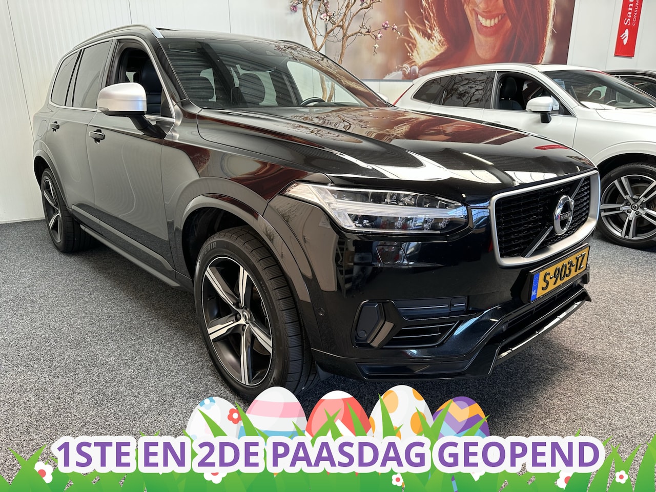 Volvo XC90 - 2.0 T8 Twin Engine AWD R-Design 7 Persoons LEDER NAVIGATIE LUCHTVERING ADAPTIVE CRUISE CON - AutoWereld.nl