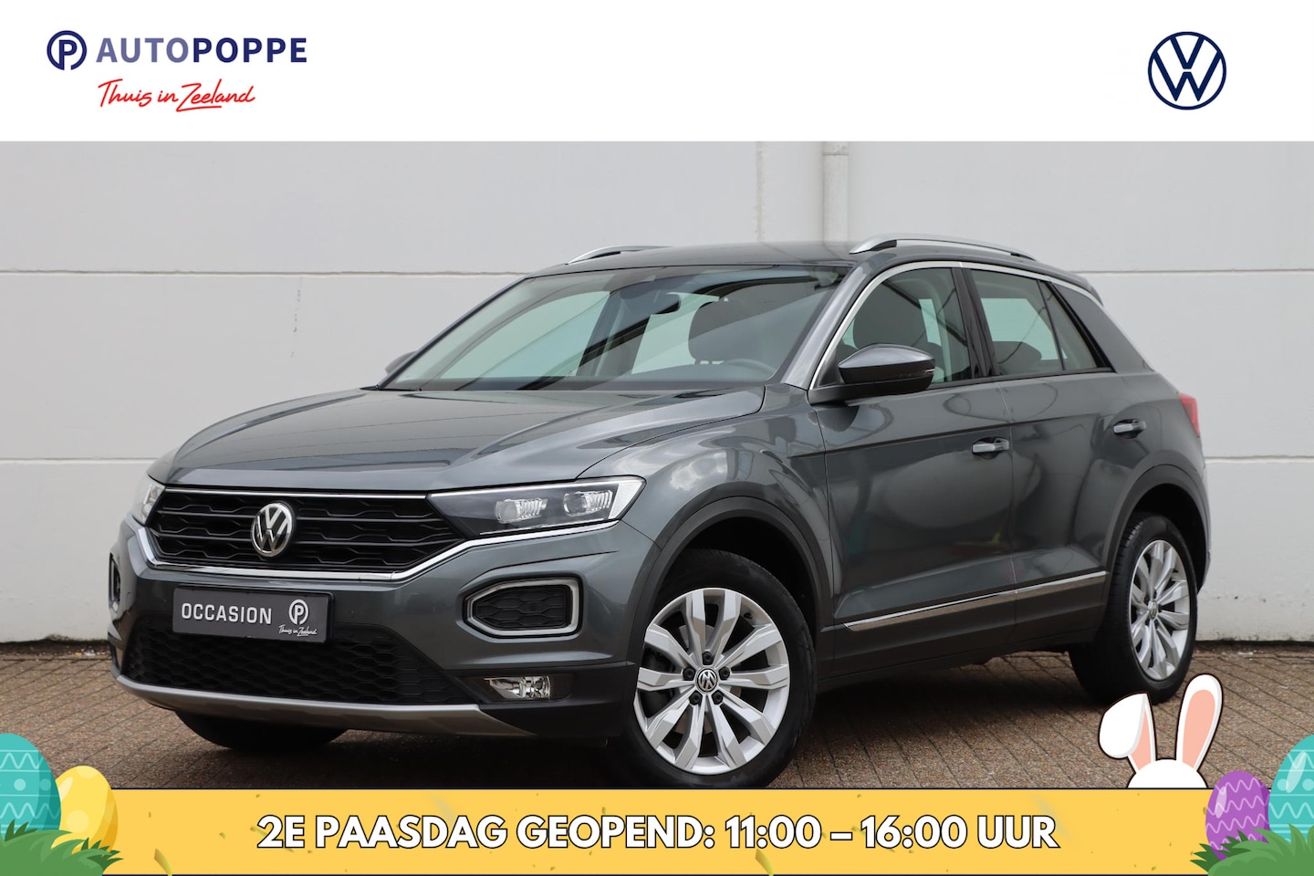 Volkswagen T-Roc - 1.0 TSI Sport Adaptive | Sensoren | Trekhaak - AutoWereld.nl
