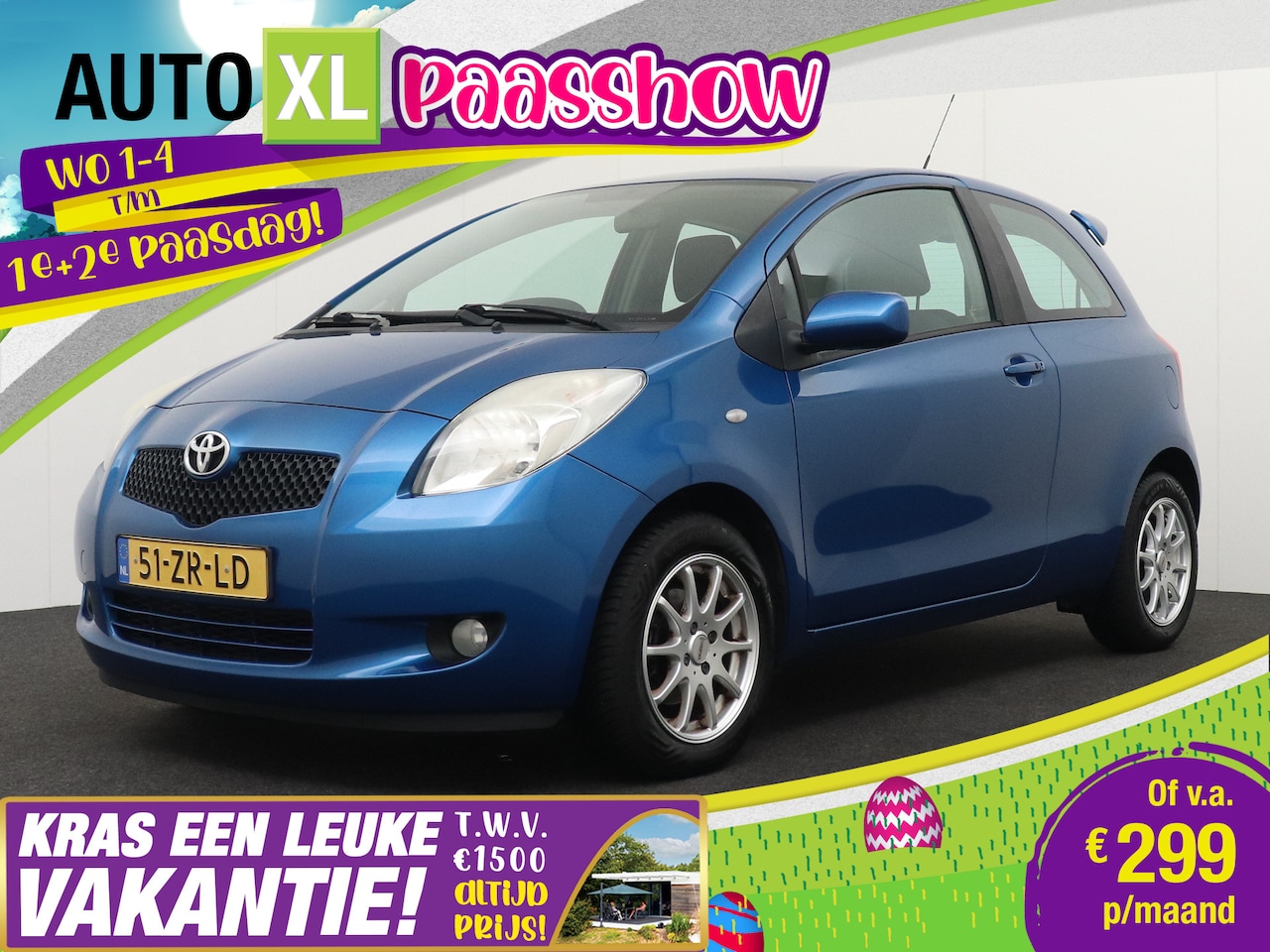Toyota Yaris - 1.3 88 PK Aut. VVTi Luna MMT Sport Climate 16'LMV Achterspoiler - AutoWereld.nl