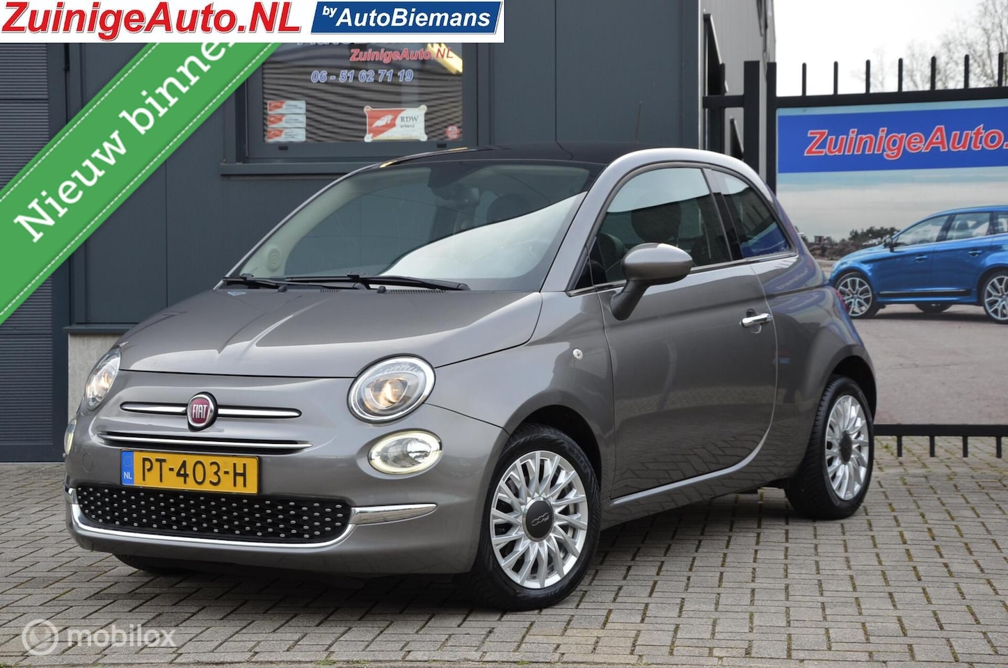 Fiat 500 - 1.2 4cil. Lounge Navigatie Pano Zeer Mooi - AutoWereld.nl