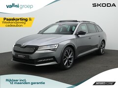 Skoda Superb - 1.4 TSI iV 218 pk Sportline | Panoramadak | Trekhaak | Navigatie Columbus | Geheugenstoele