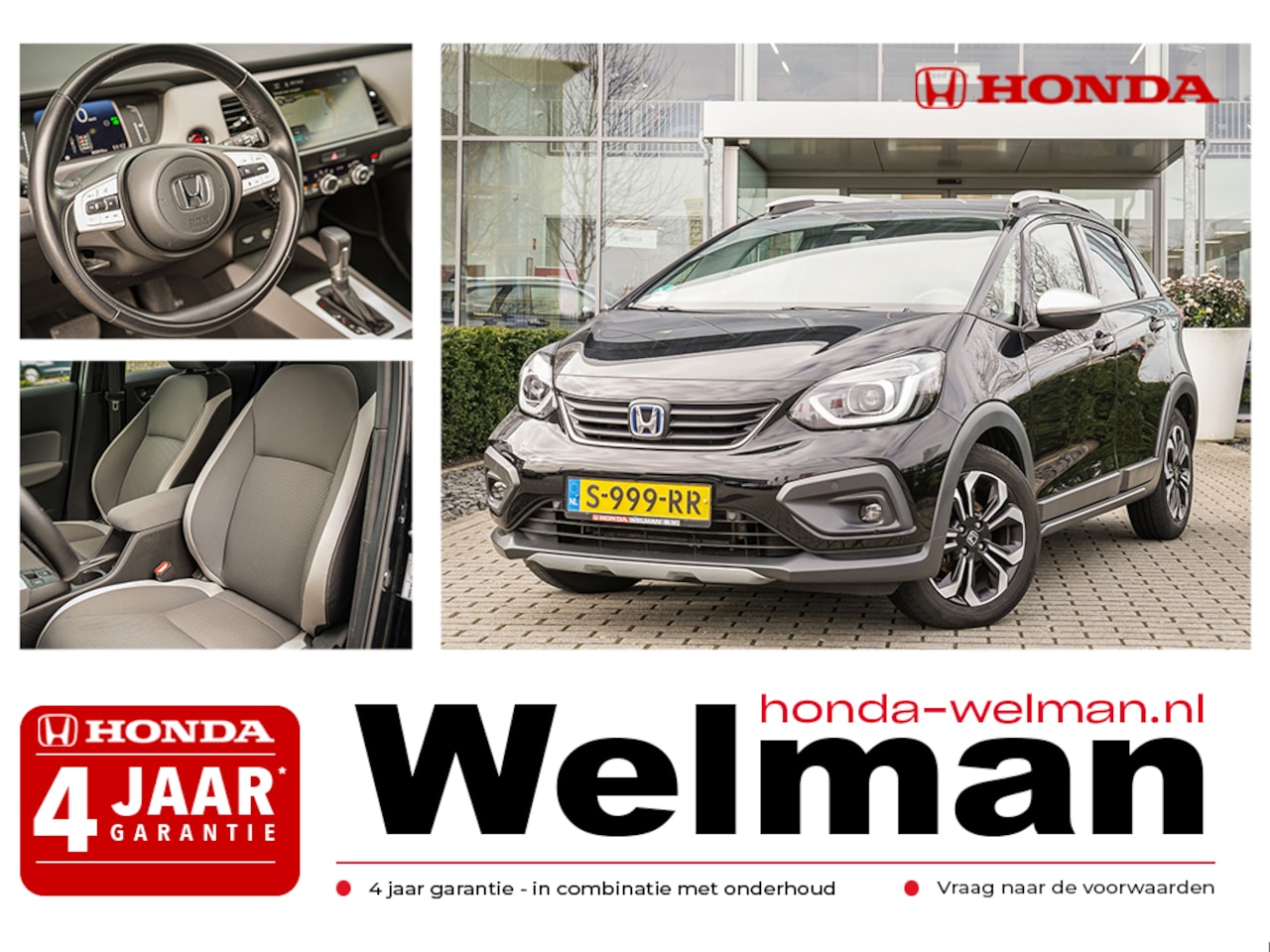 Honda Jazz - 1.5i e:HEV CROSSTAR - FULL HYBRID - AUTOMAAT - PREMIUM SOUND - AutoWereld.nl