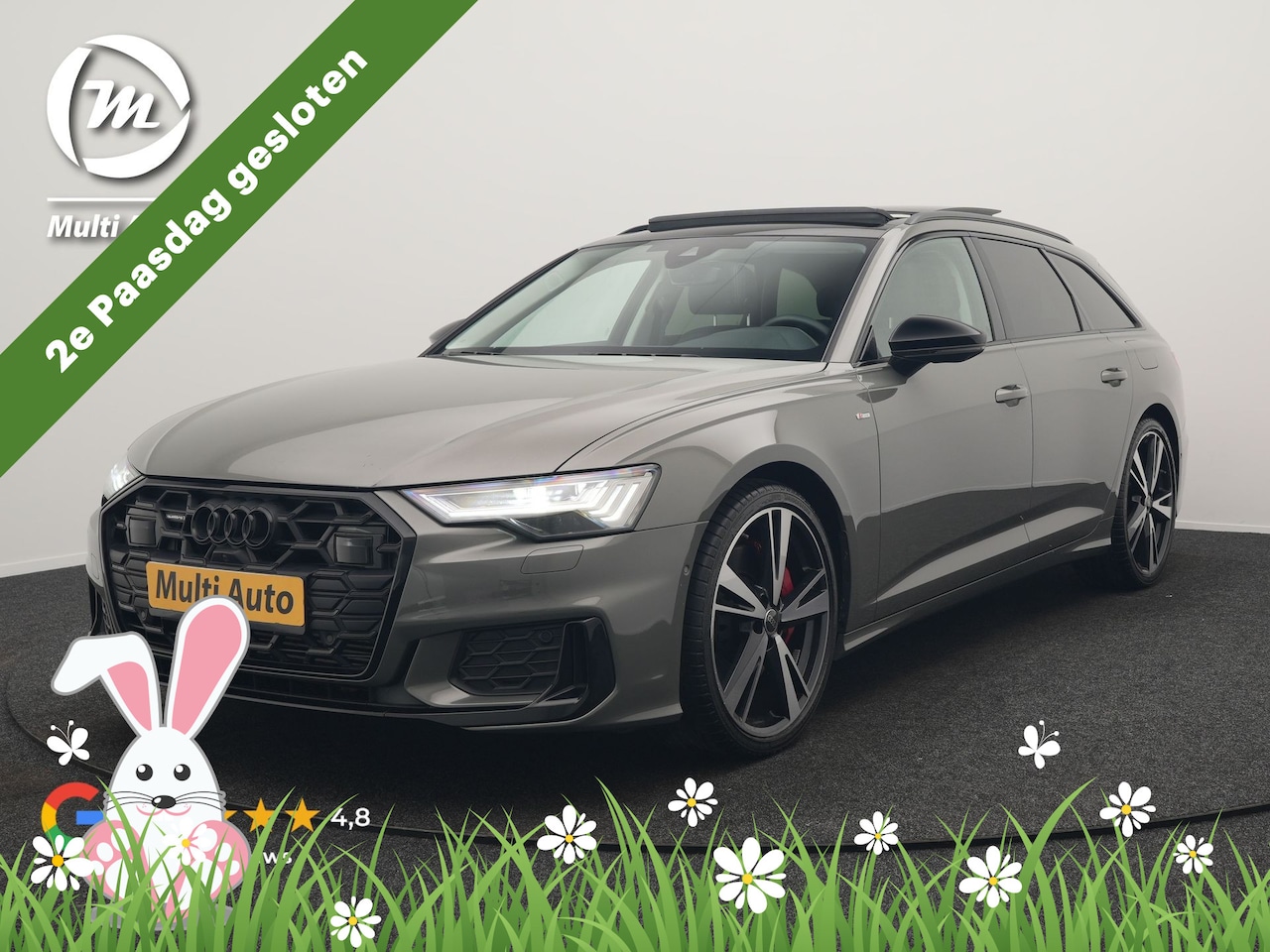 Audi A6 Avant - 55 TFSI e Quattro S Line Competition PHEV 367pk | Trekhaak Af Fabriek | Panodak | Adaptive - AutoWereld.nl