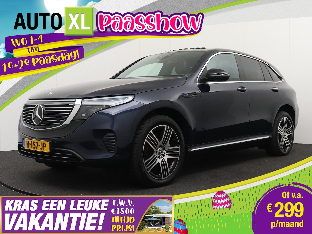Mercedes-Benz EQC - 400 Premium+ 80 kWh (93%SOH) Schuif-/kanteldak 20'LMV - AutoWereld.nl