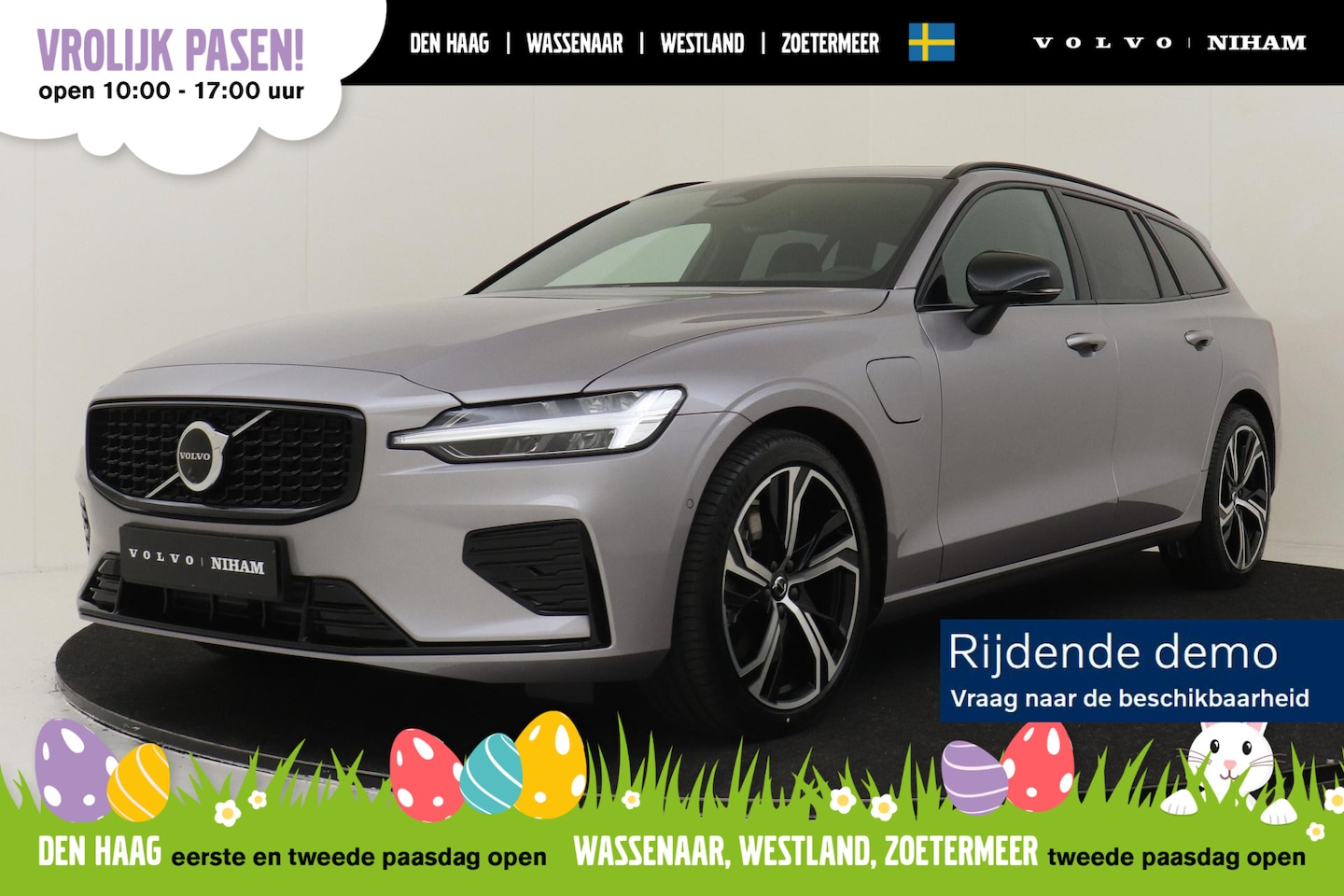 Volvo V60 - T8 PLUG-IN HYBRID AWD PLUS DARK -PANO.DAK|HARMAN/KARDON|360°CAM|HEAD-UP DISP.|PRIVACY.GLAS - AutoWereld.nl