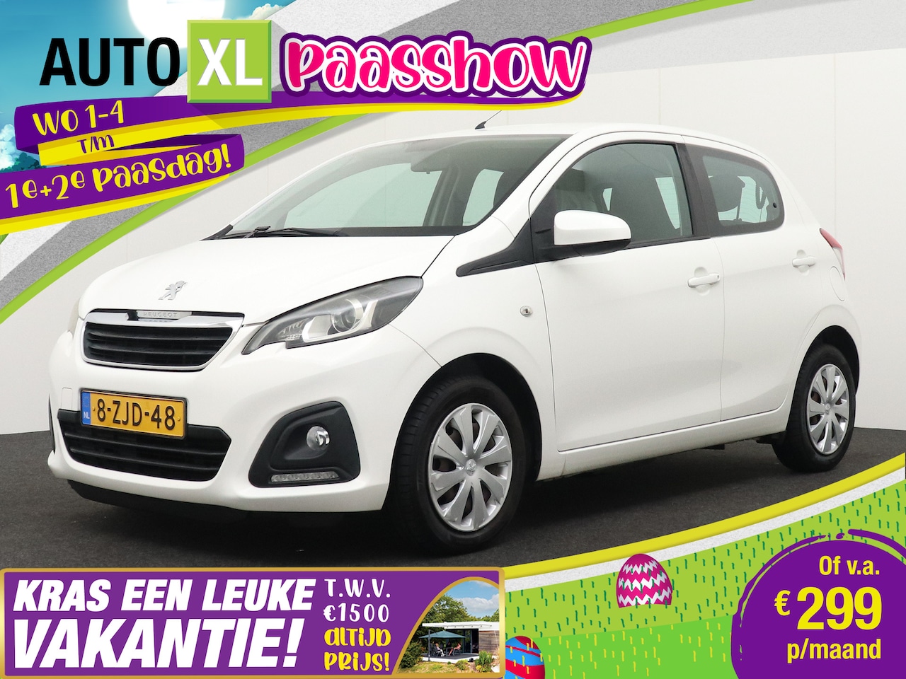 Peugeot 108 - 1.0 70 PK e-VTi Pack Premium Airco Bluetooth - AutoWereld.nl