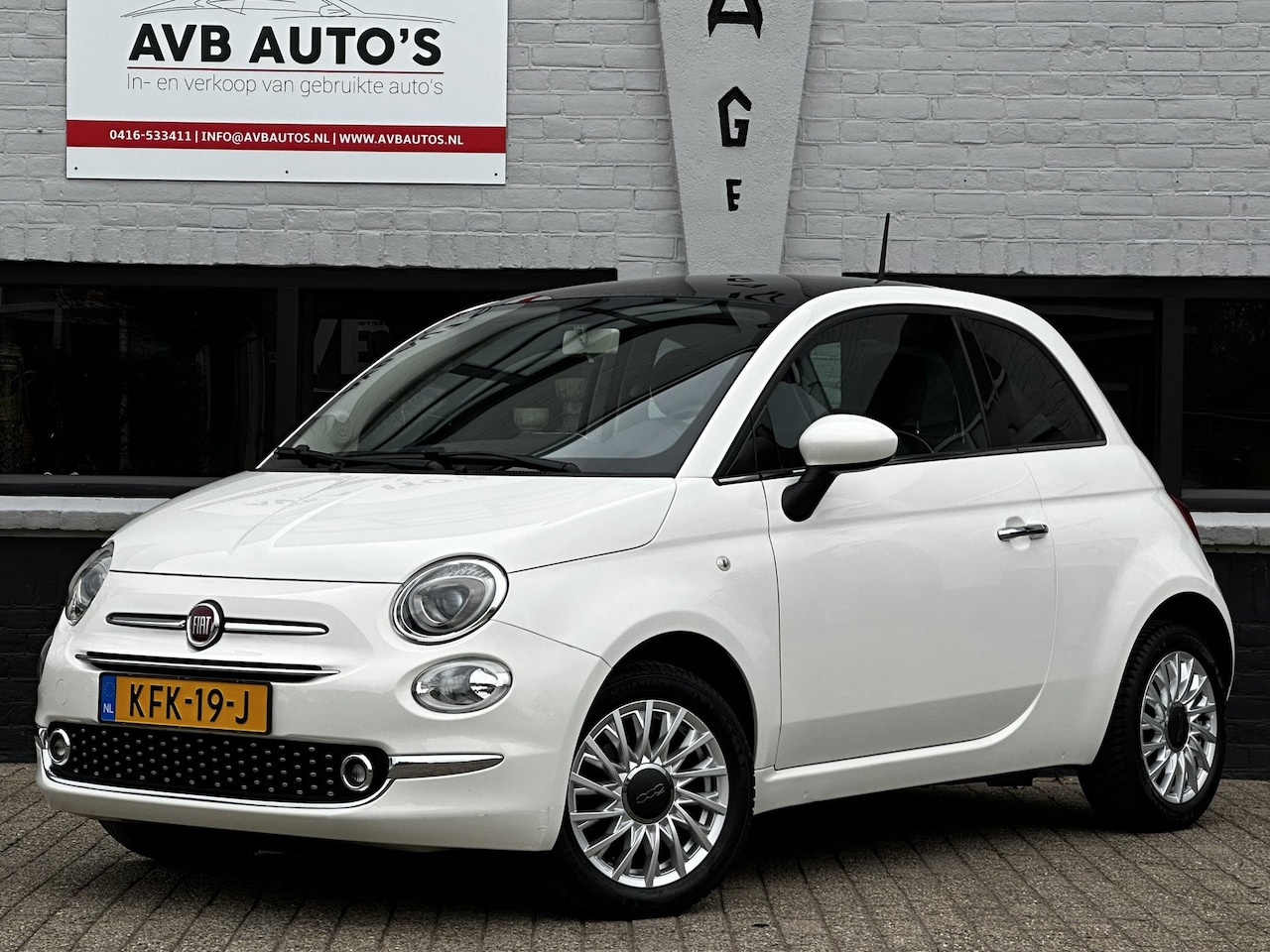 Fiat 500 - 1.2 Lounge Airco Panoramadak PDC - AutoWereld.nl