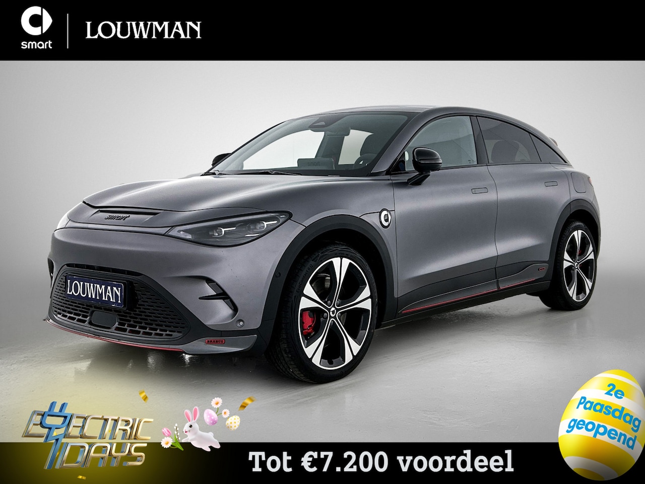 Smart #3 - BRABUS 66 kWh | VAN € 48.895 naar €41.685 | smart-paasweekend - AutoWereld.nl
