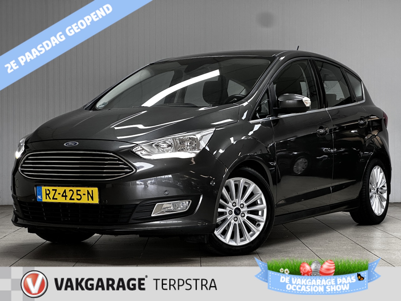 Ford C-Max - 1.0 Titanium/ 17'' LMV/ PDC V+A/ Voorruitverw./ Keyless/ Navi/ Clima/ Cruise/ Elek. pakket - AutoWereld.nl