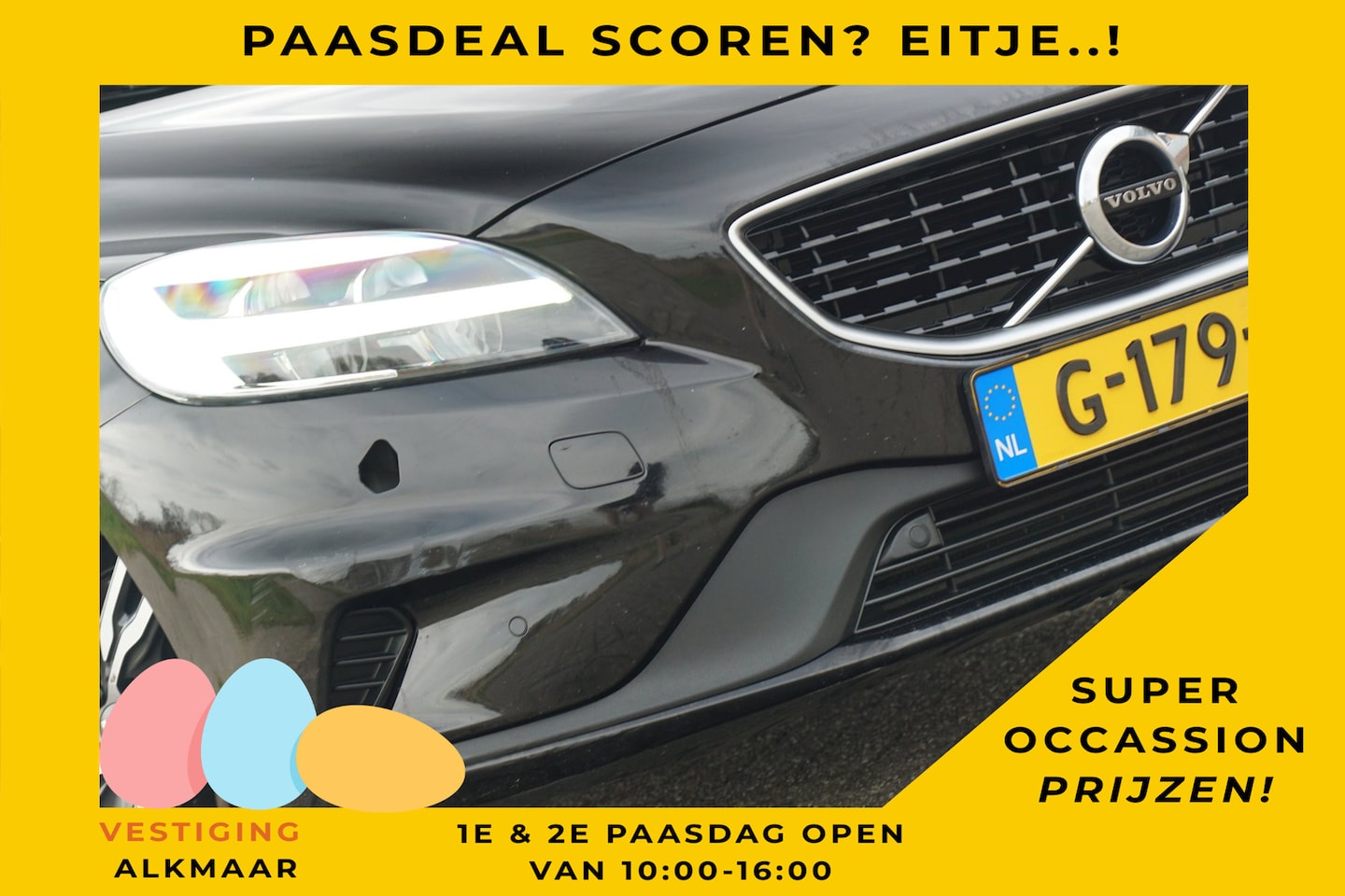 Volvo V40 - 1.5 T3 Momentum AUT | Onyx Black Metallic | Alcantara/Camera/Navi/Cruise/Full-LED - AutoWereld.nl