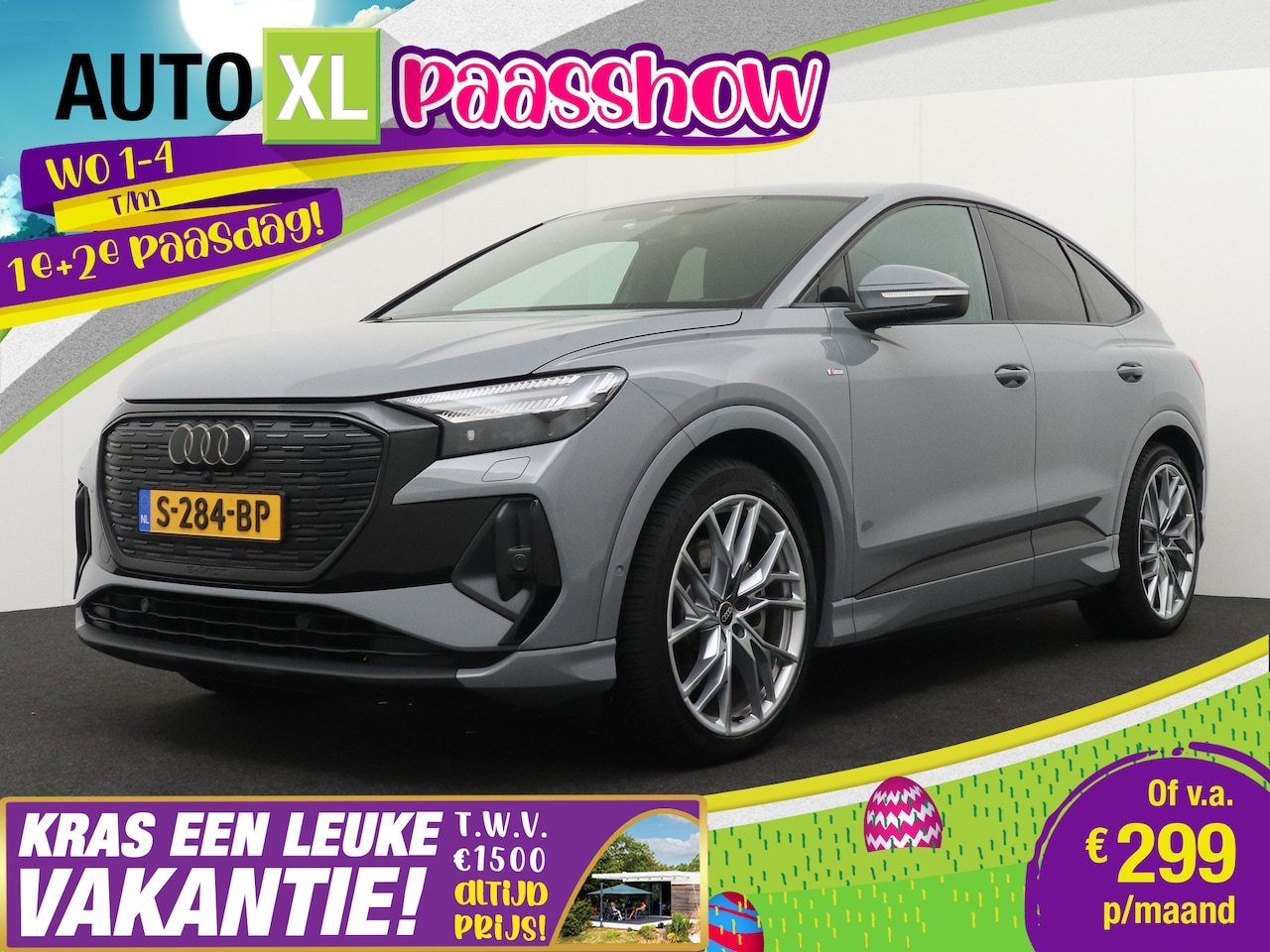 Audi Q4 Sportback e-tron - 40 S edition 77 kWh Adapt.Cruise Warmtepomp Carplay - AutoWereld.nl