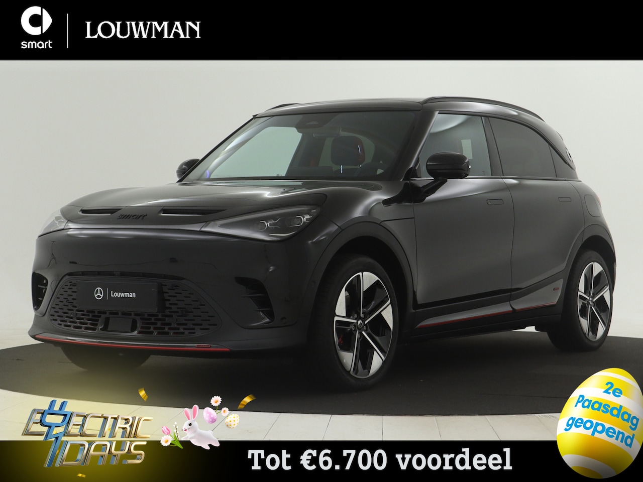 Smart #1 - BRABUS 66 kWh | VAN €47.520 NAAR € 40.810 | smart-paasweekend - AutoWereld.nl