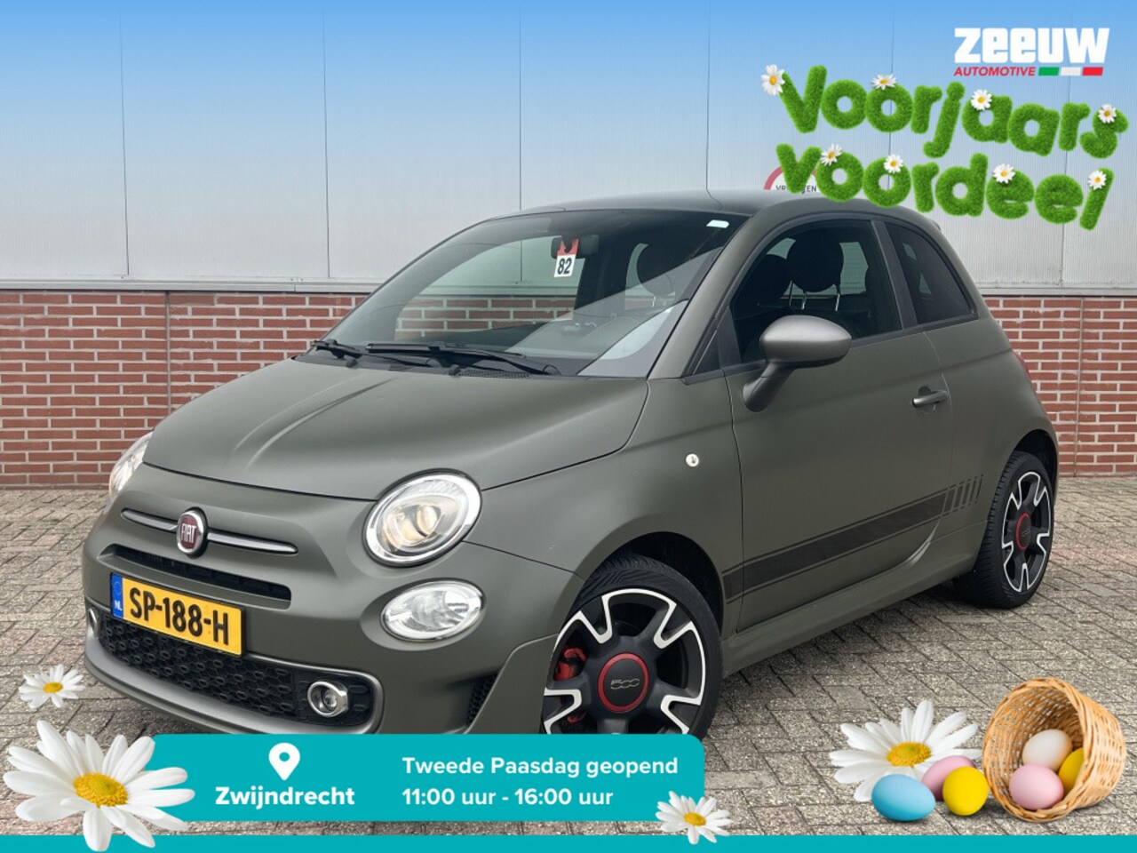 Fiat 500 - TwinAir Turbo 105 PK Sport | Navi | Carplay | Pano | Clima | 16" - AutoWereld.nl