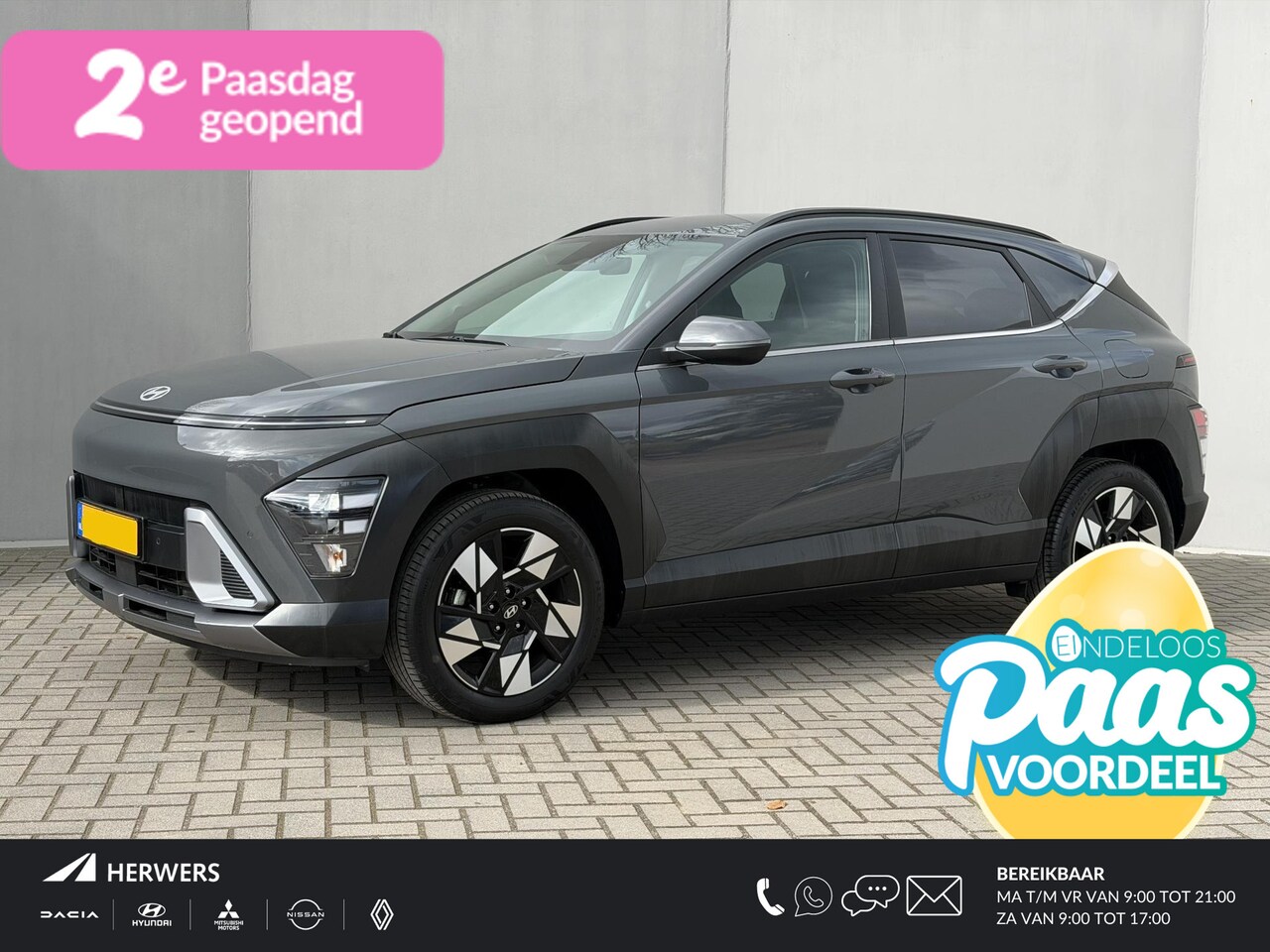 Hyundai Kona - 1.6 GDI HEV Comfort Smart Automaat / Fabrieksgarantie tot 1-2030 / Stuur- & Stoel verwarmi - AutoWereld.nl
