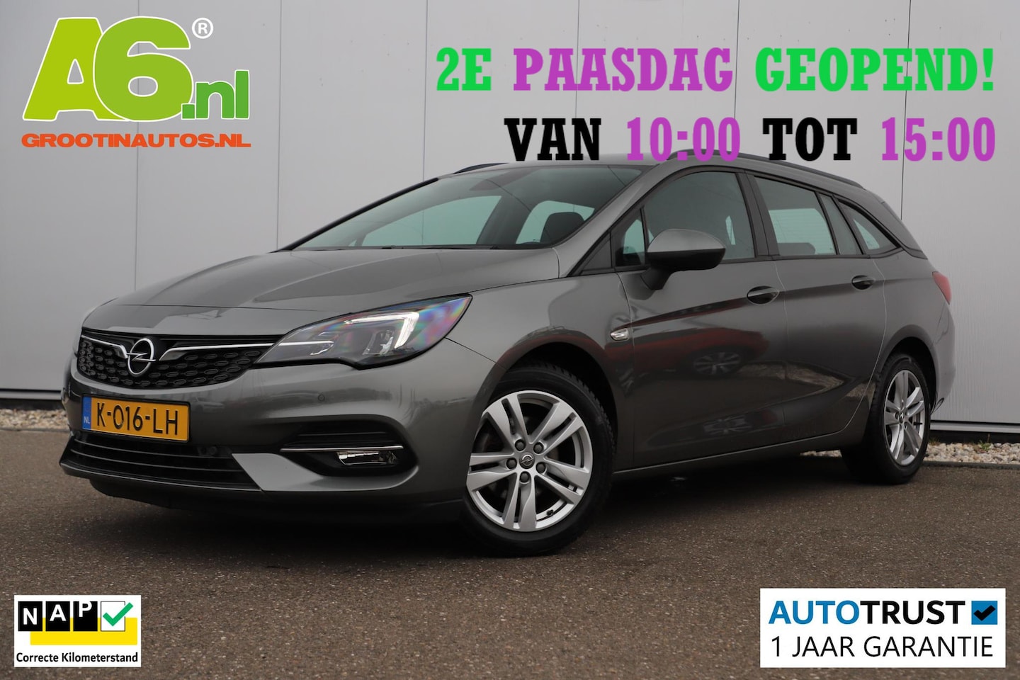 Opel Astra Sports Tourer - 1.2 Business Edition 16 inch LMV Navigatie Carplay Android Parkeersensors LED Climate Crui - AutoWereld.nl
