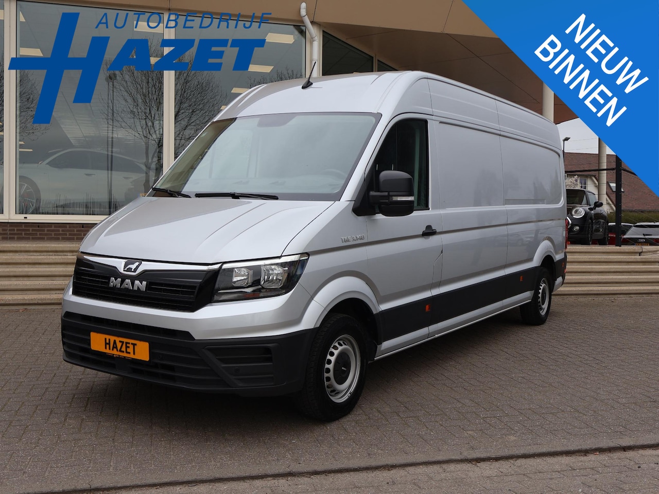 MAN TGE - 35 3.140 AUT. L4H3 ZILVERGRIJS + CAMERA | APPLE CARPLAY | ANDROID AUTO | DAB | NAVIGATIE - AutoWereld.nl