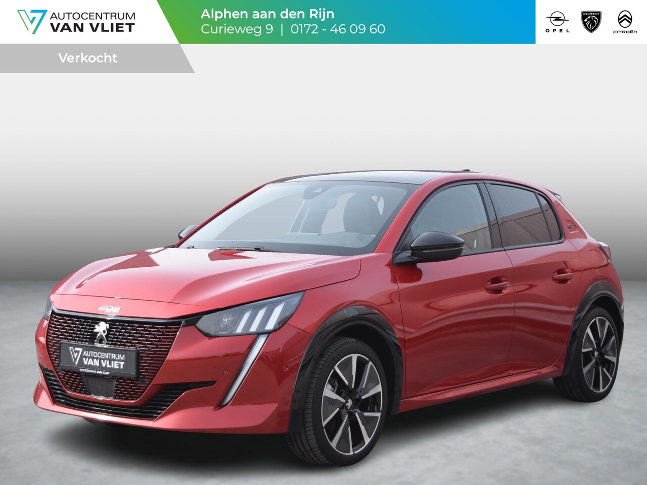Peugeot e-208 - EV GT Pack 50 kWh SOH 91% | ACHTERUITRIJCAMERA MET SENSOREN | NAVI & CARPLAY | E.C.C. | - AutoWereld.nl