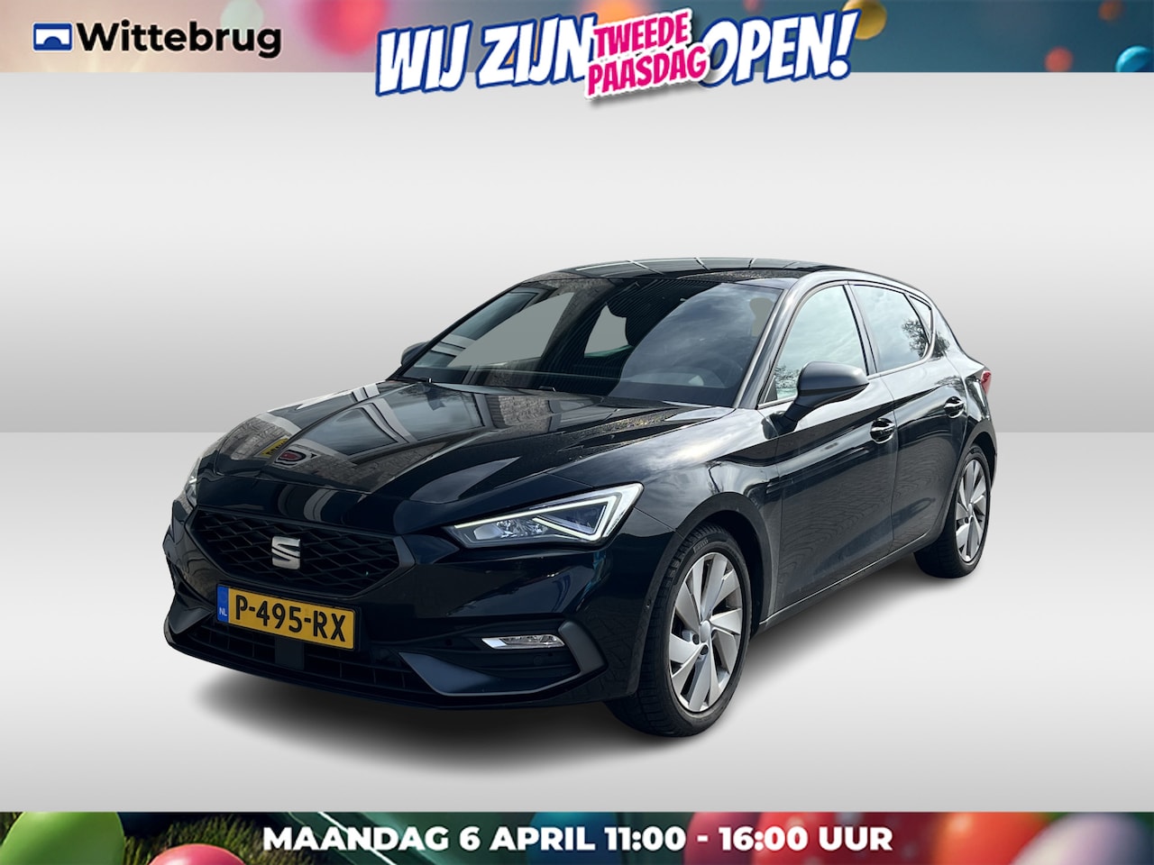 SEAT Leon - 1.5 eTSI FR Business Intense / AUTOMAAT/ 18" LMV/ ACC/ STUUR+STOELVERWARMING/ PARK.SENSORE - AutoWereld.nl