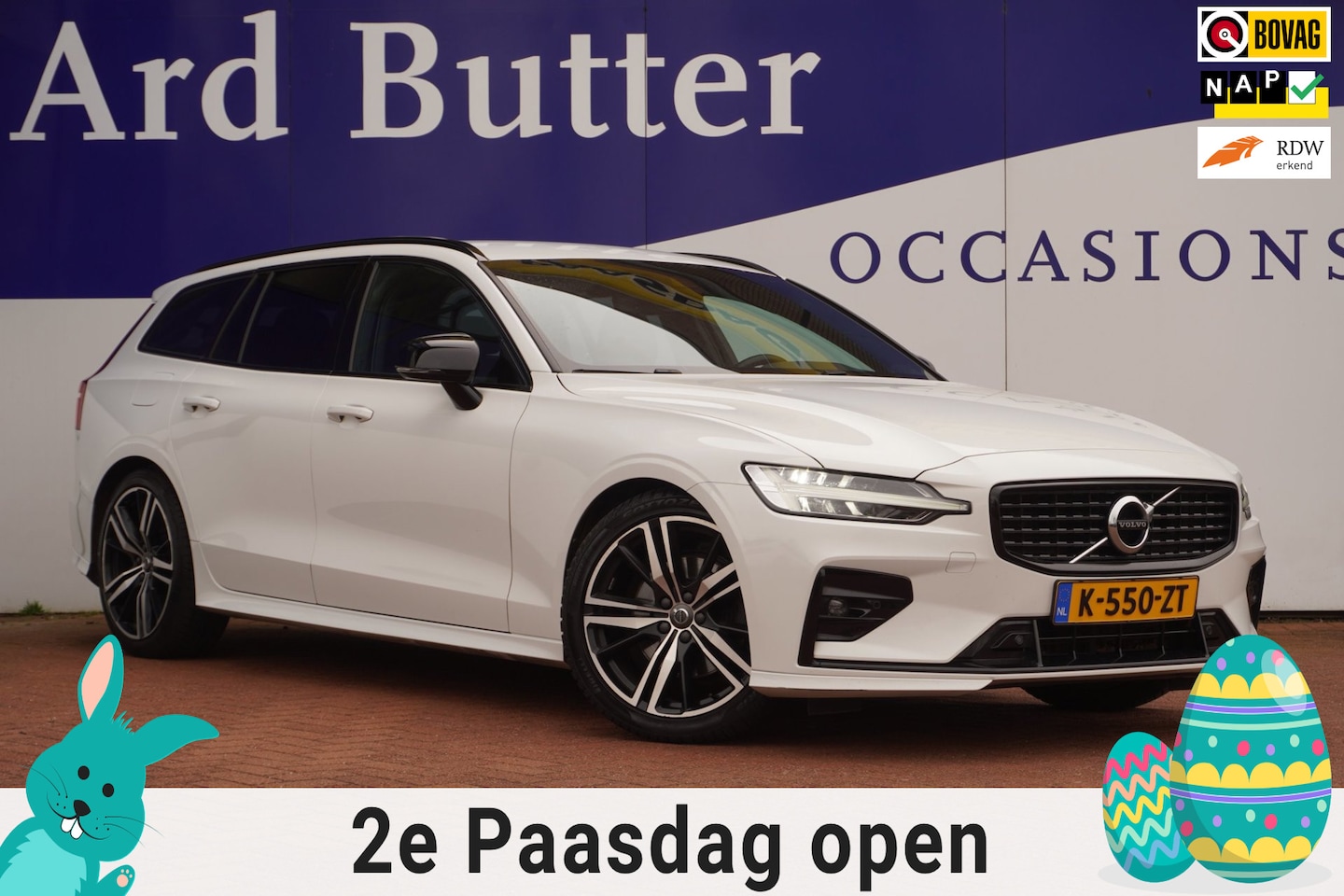 Volvo V60 - 2.0 B3 R-Design+Navigatie+Volleder+19"lmv+apple-carplay+camera+stoel-verw+Elek-Klep / ORIG - AutoWereld.nl